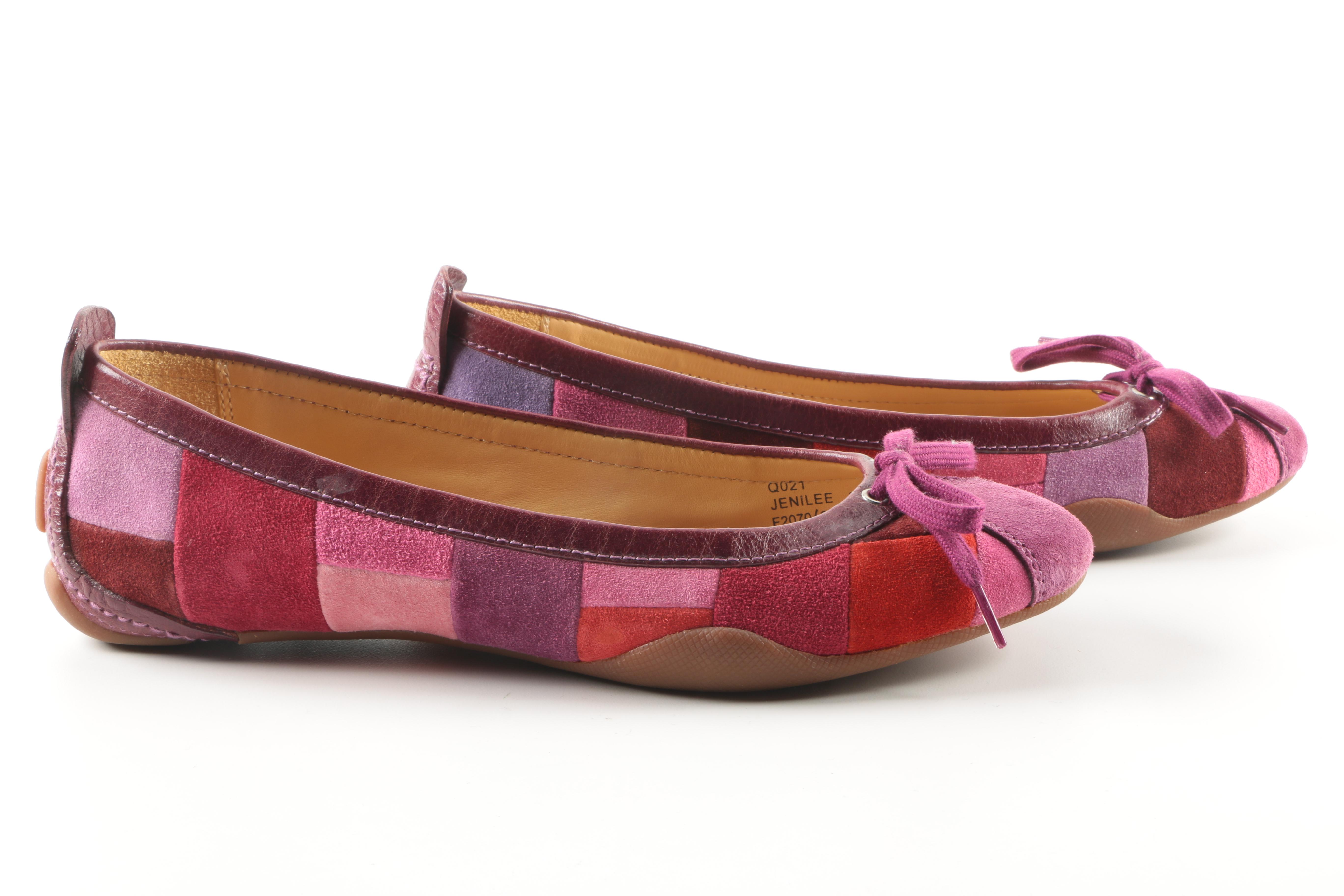 Coach Jenilee Suede Ballet Flats