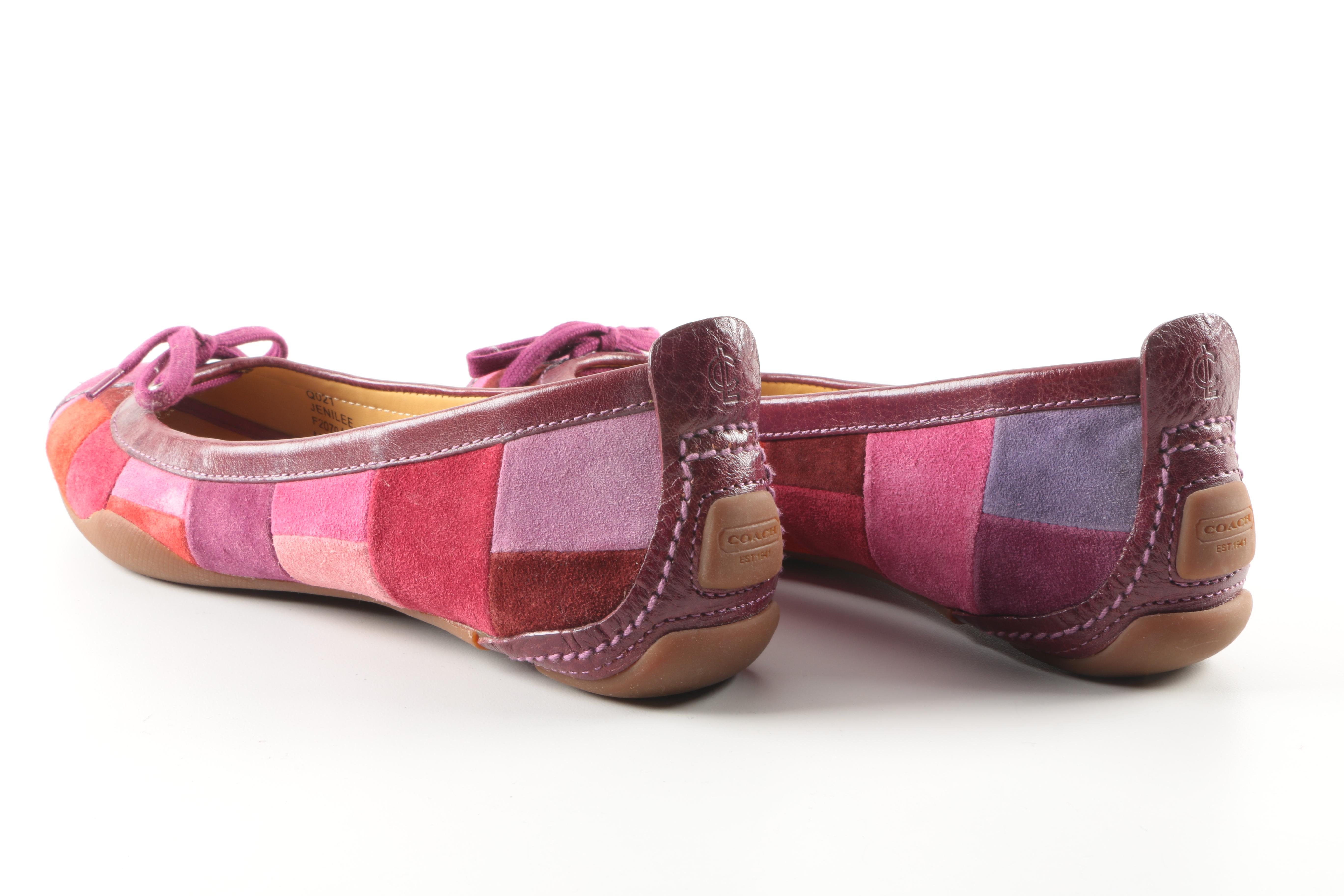 Coach Jenilee Suede Ballet Flats