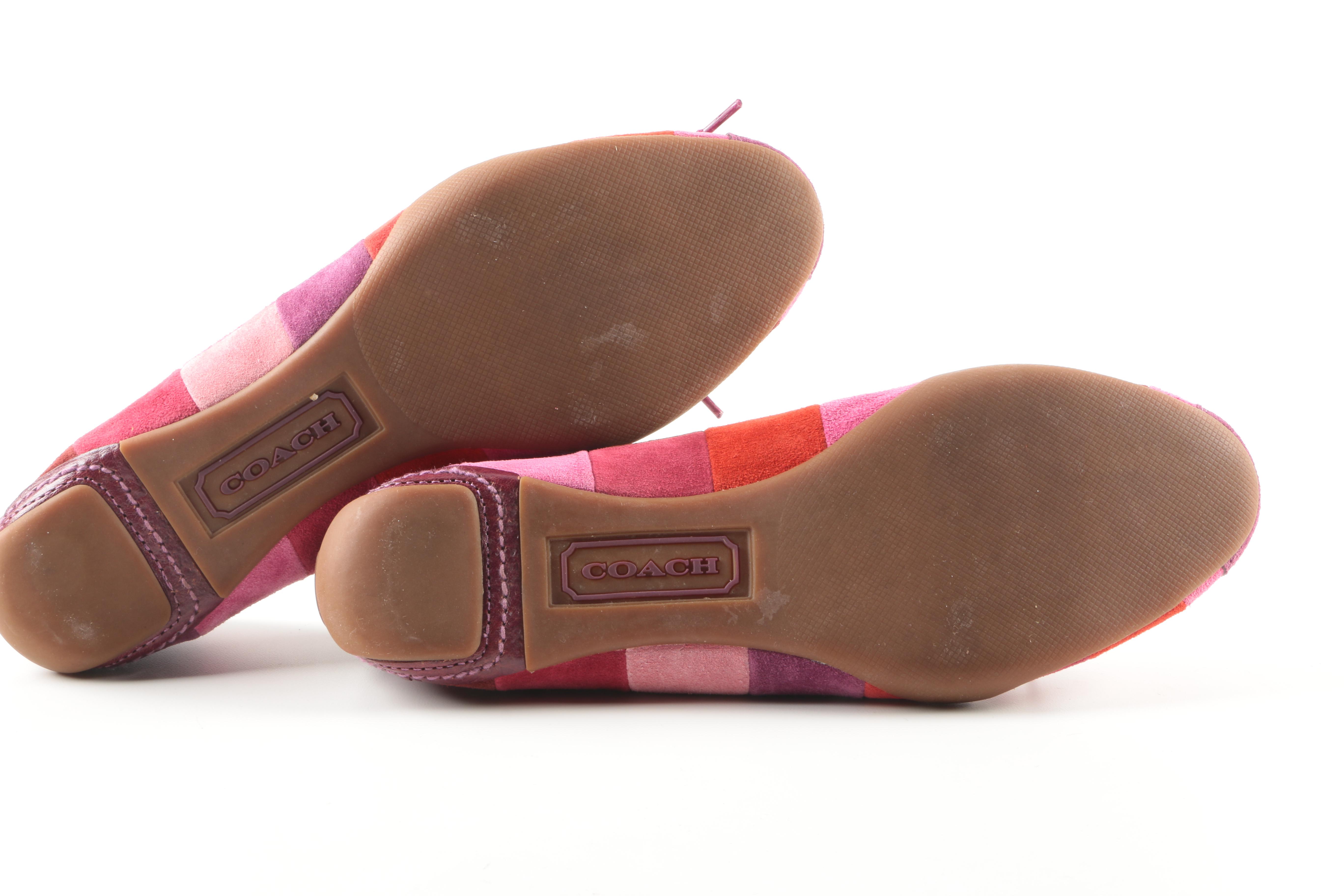 Coach Jenilee Suede Ballet Flats