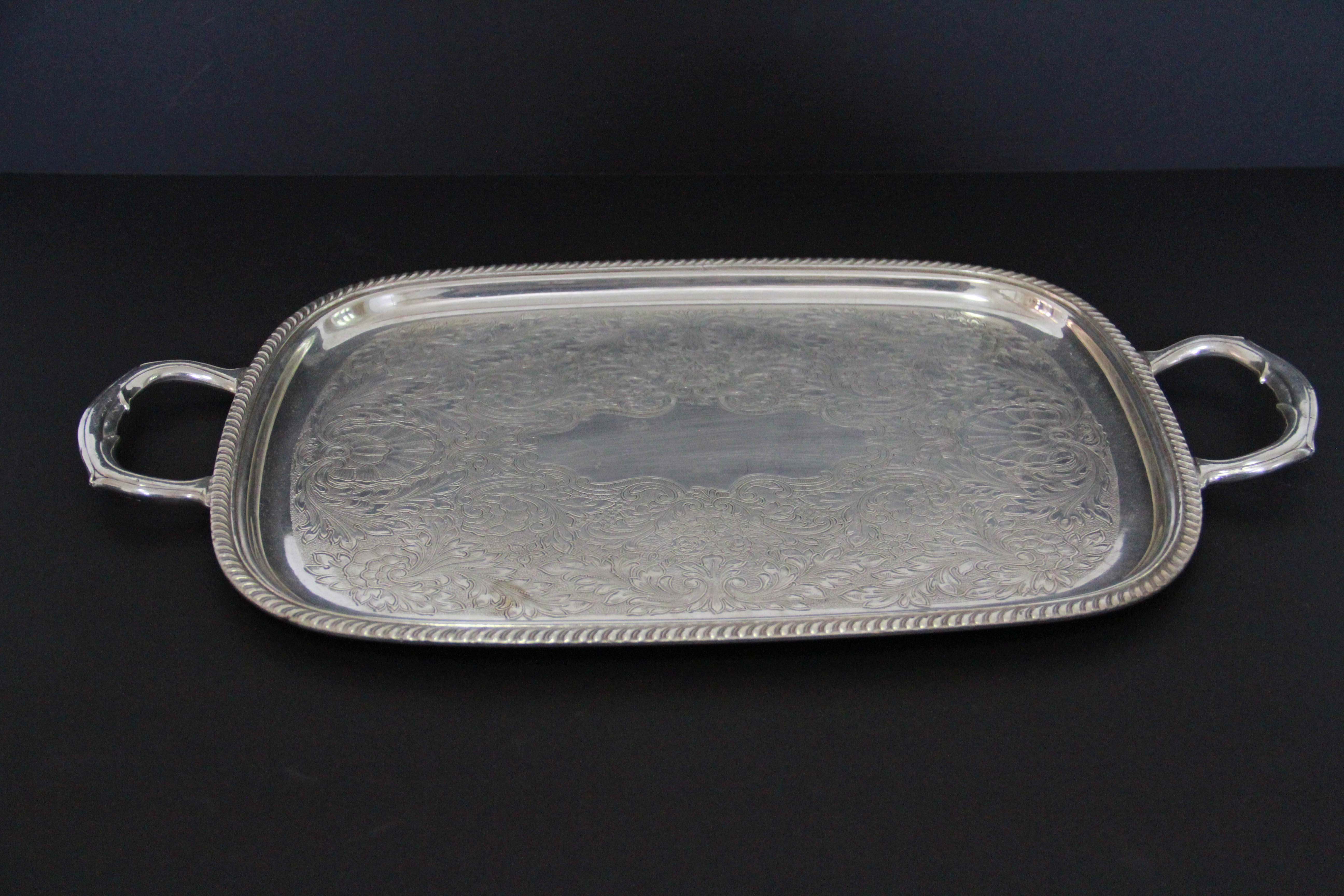 Silver Plated Serving Pieces Featuring W. M. Rogers