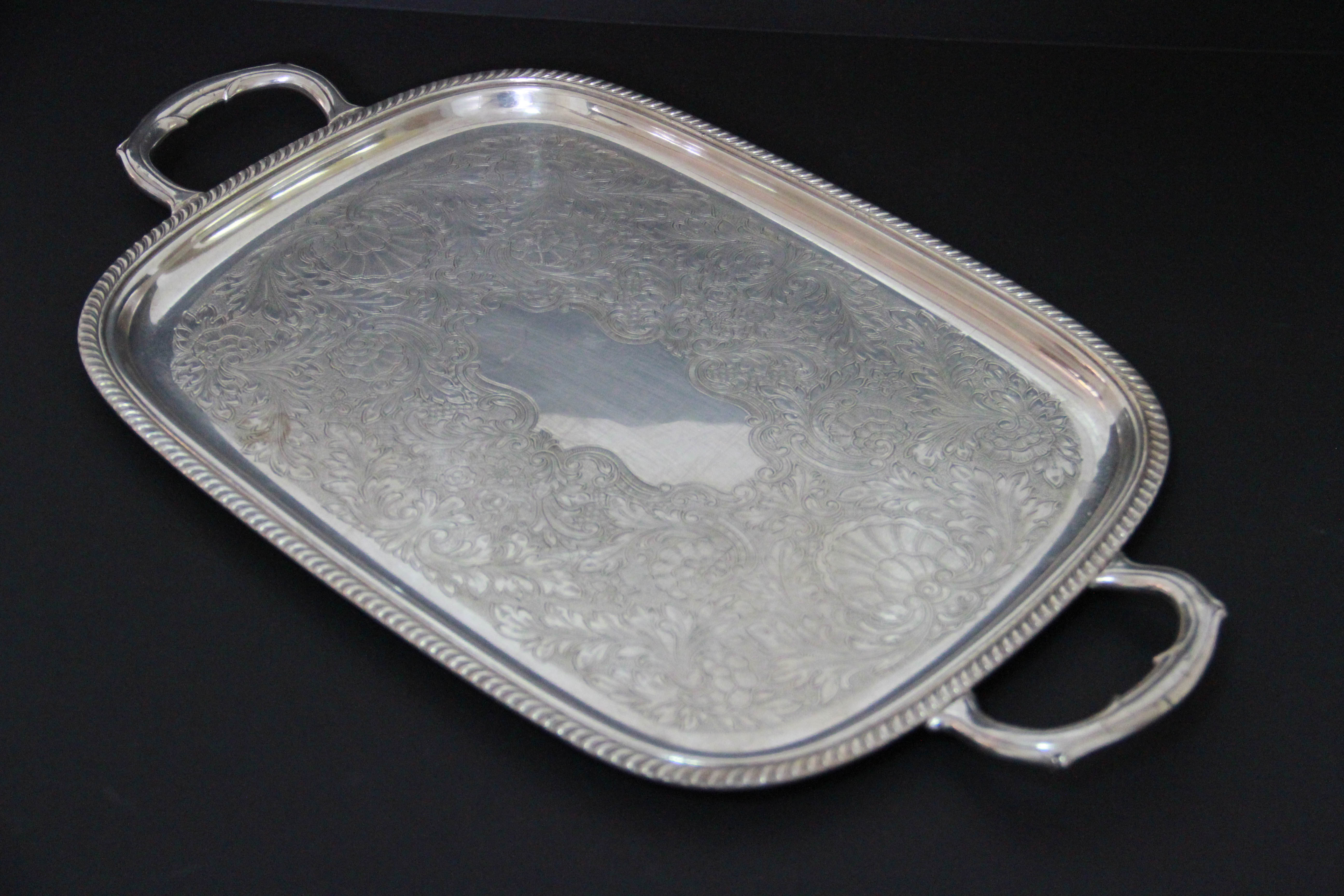 Silver Plated Serving Pieces Featuring W. M. Rogers