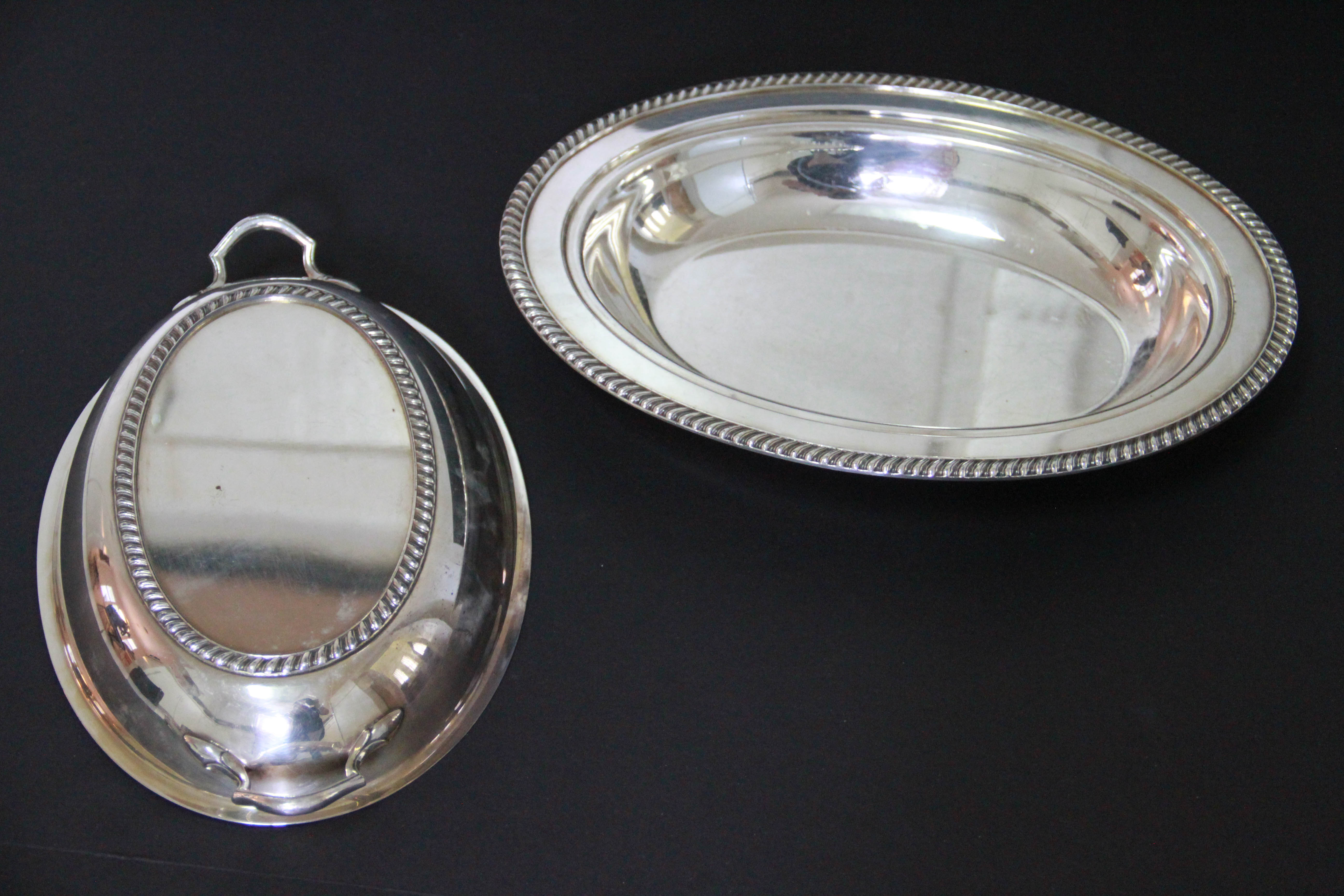 Silver Plated Serving Pieces Featuring W. M. Rogers