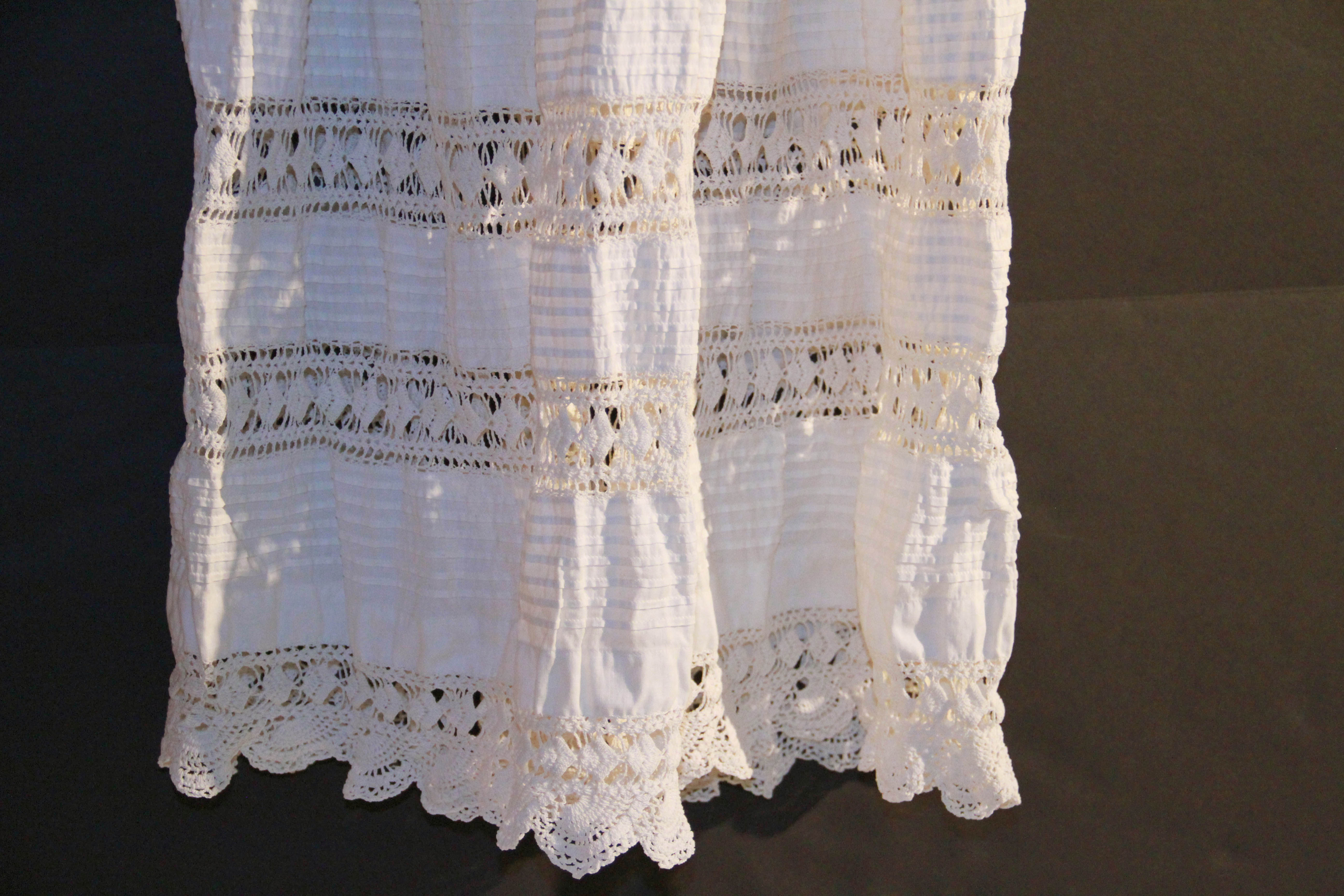 Vintage Christening Gown and Crocheted Vest