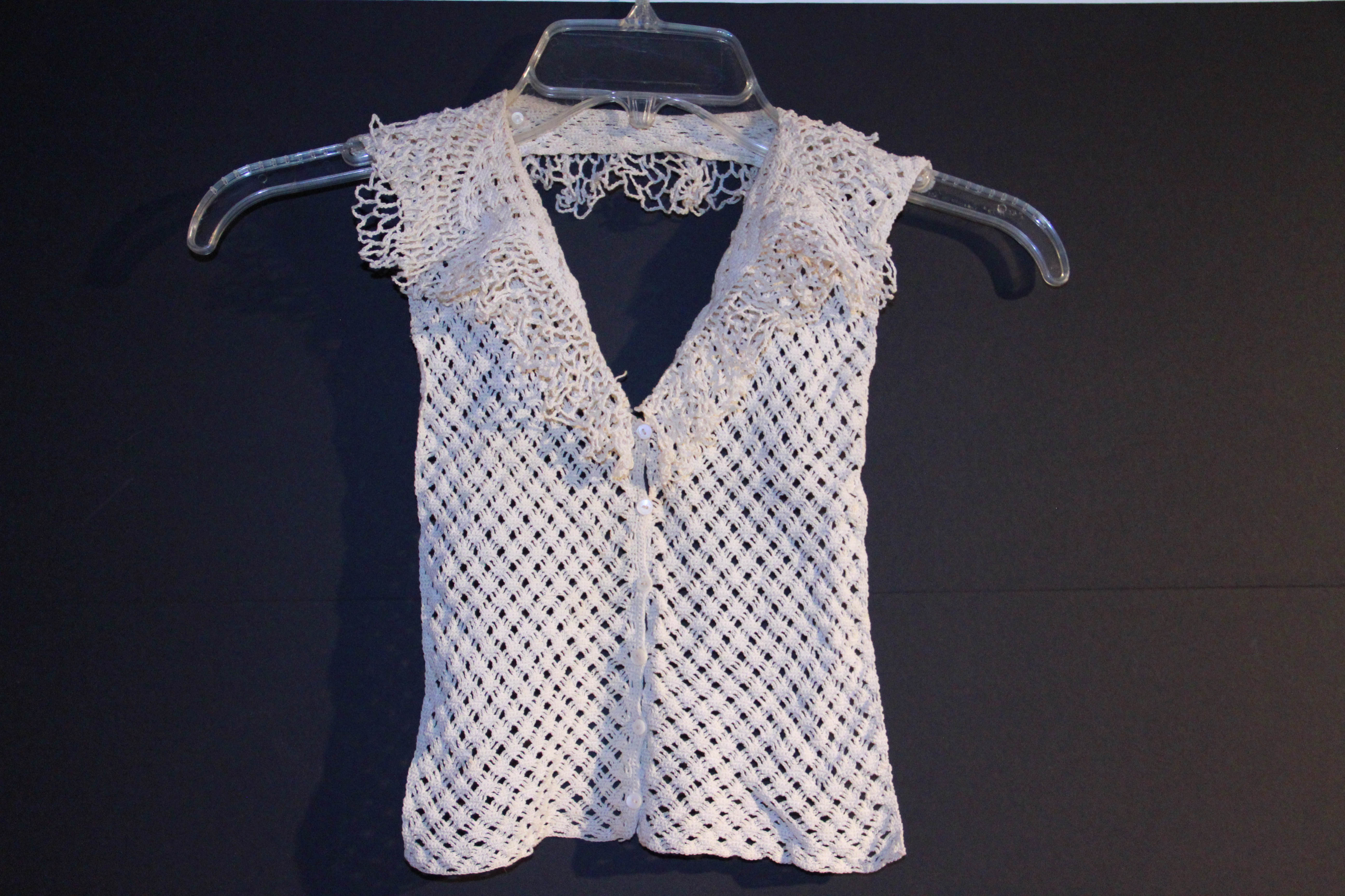 Vintage Christening Gown and Crocheted Vest
