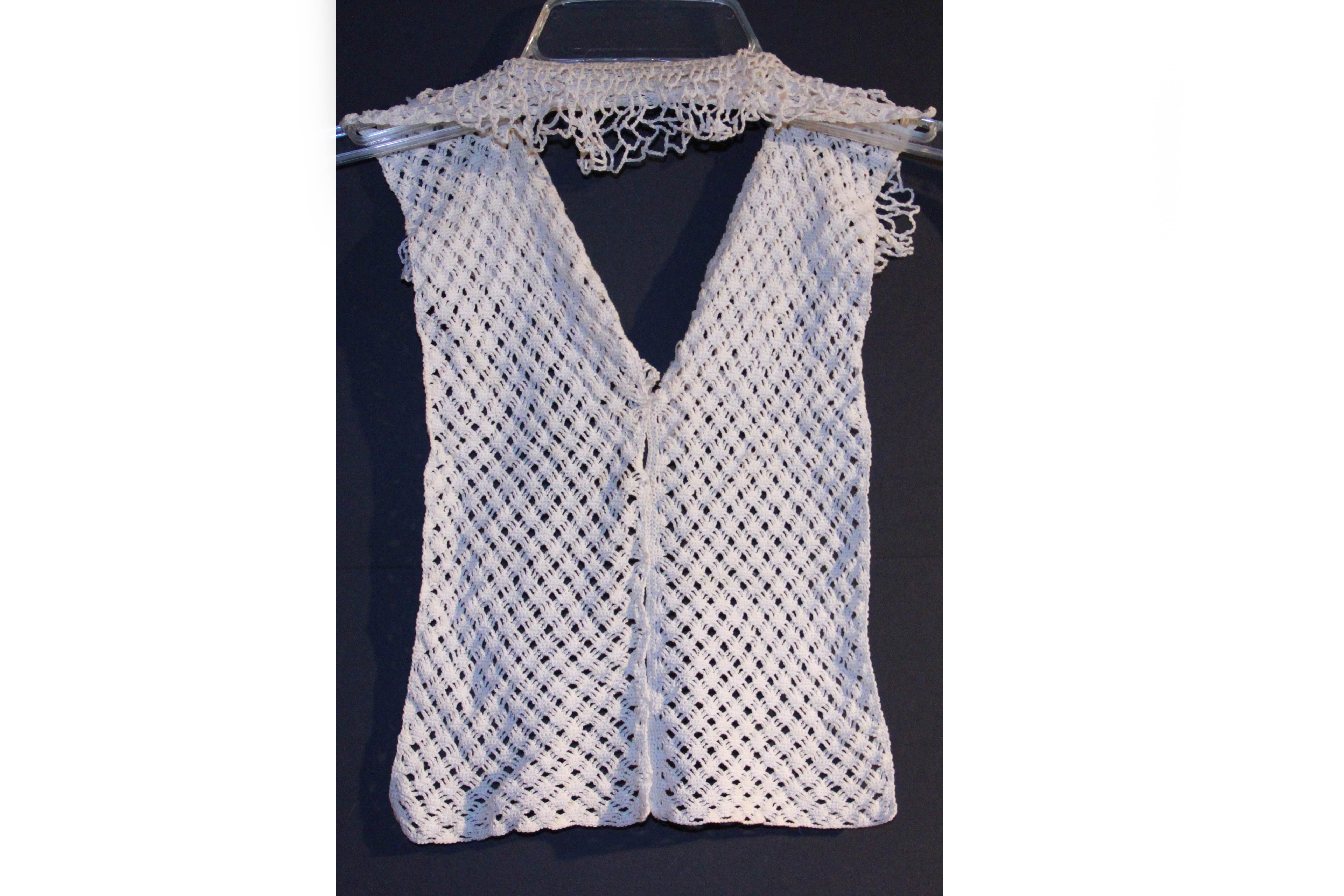 Vintage Christening Gown and Crocheted Vest