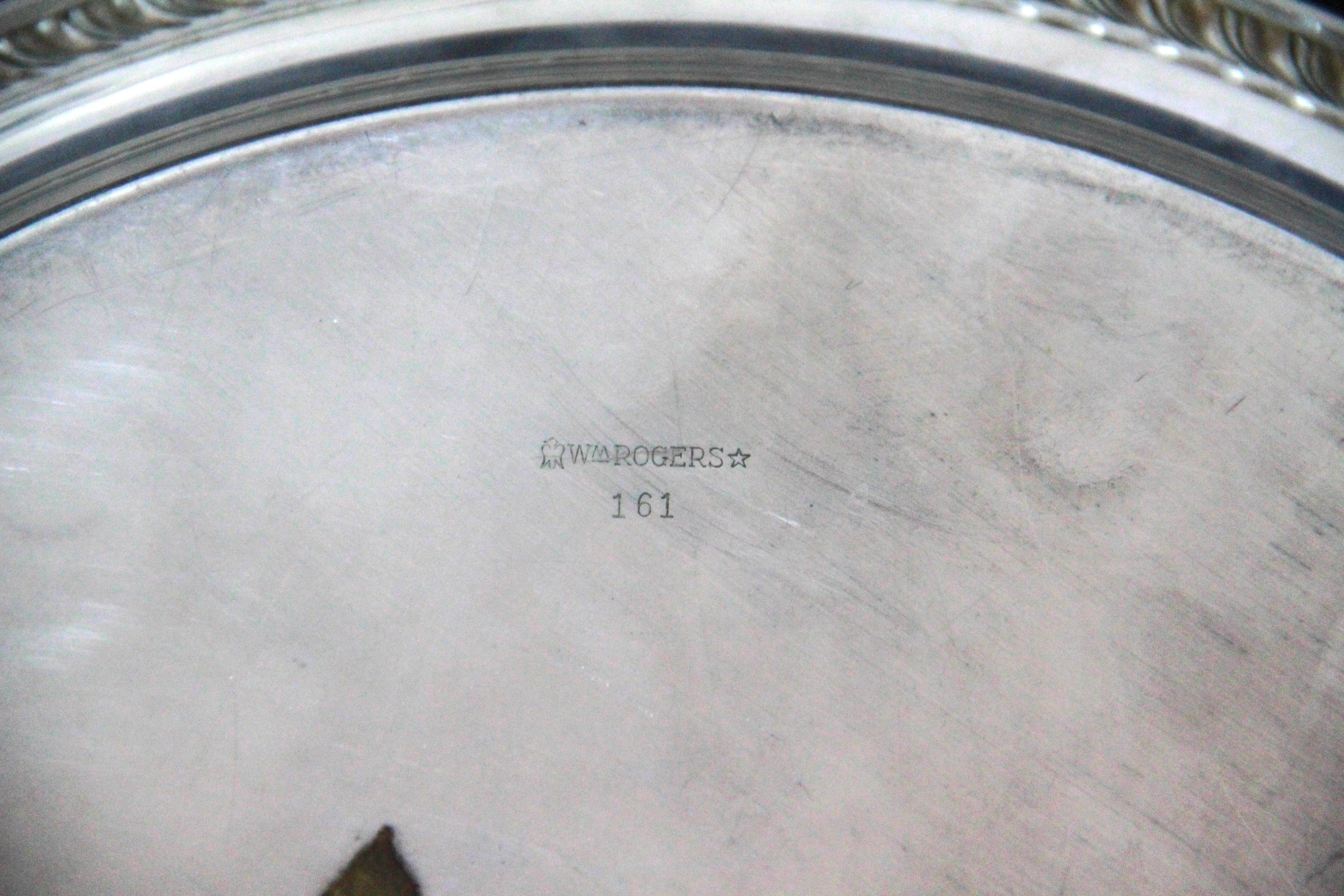 Silver Plated Serving Pieces Featuring W. M. Rogers