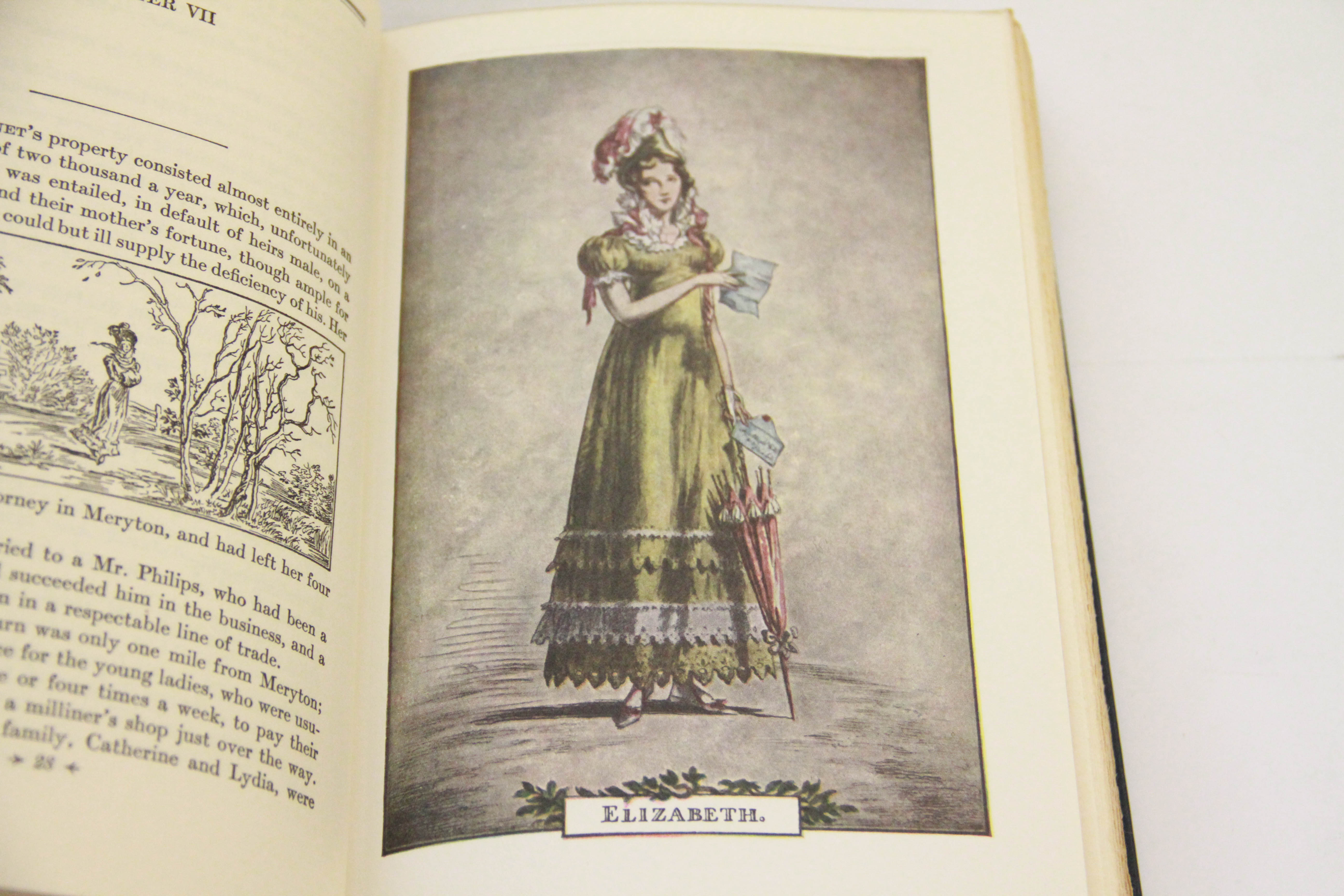 Collection of Vintage Novels Including "Pride and Prejudice" by Jane Austen