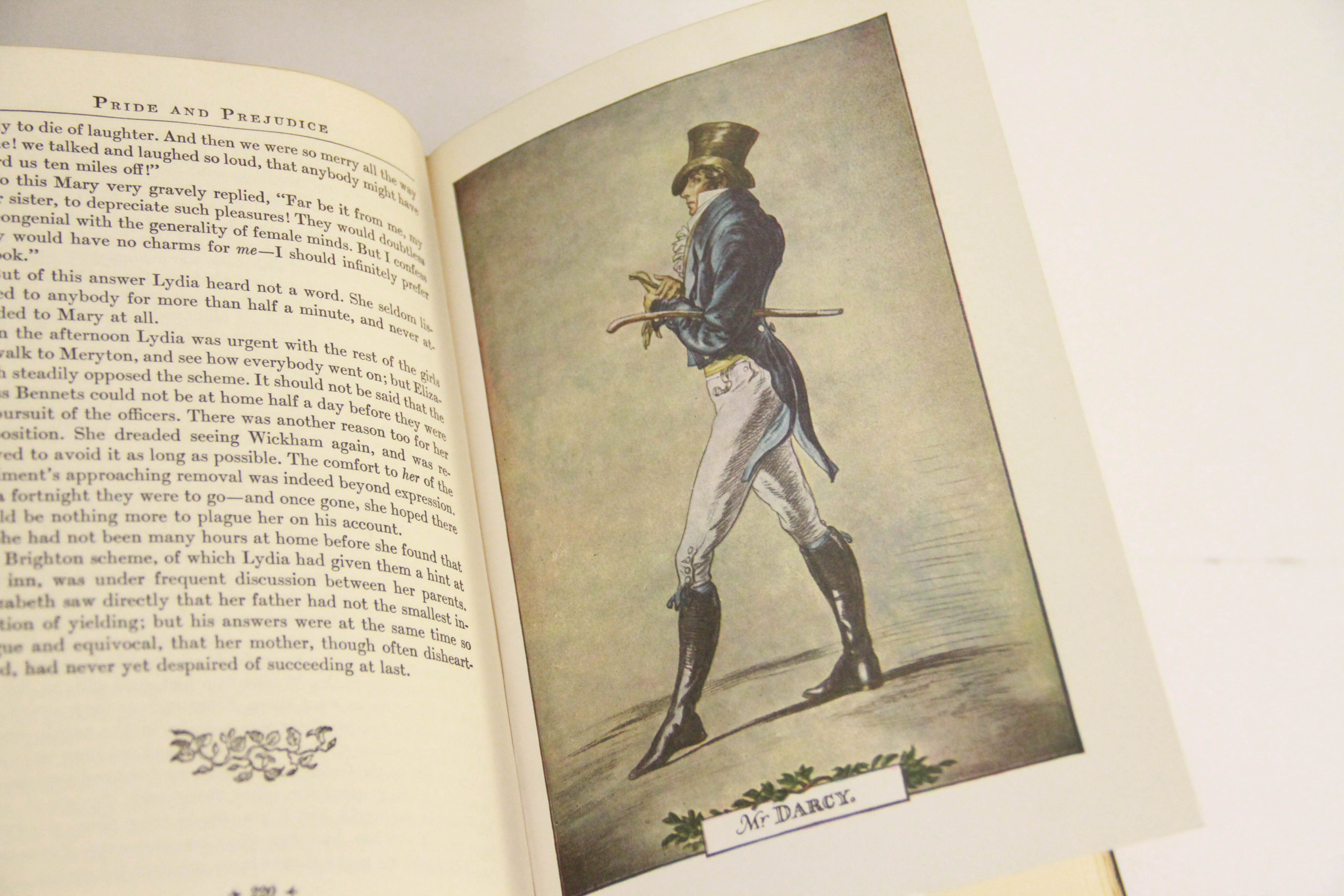 Collection of Vintage Novels Including "Pride and Prejudice" by Jane Austen