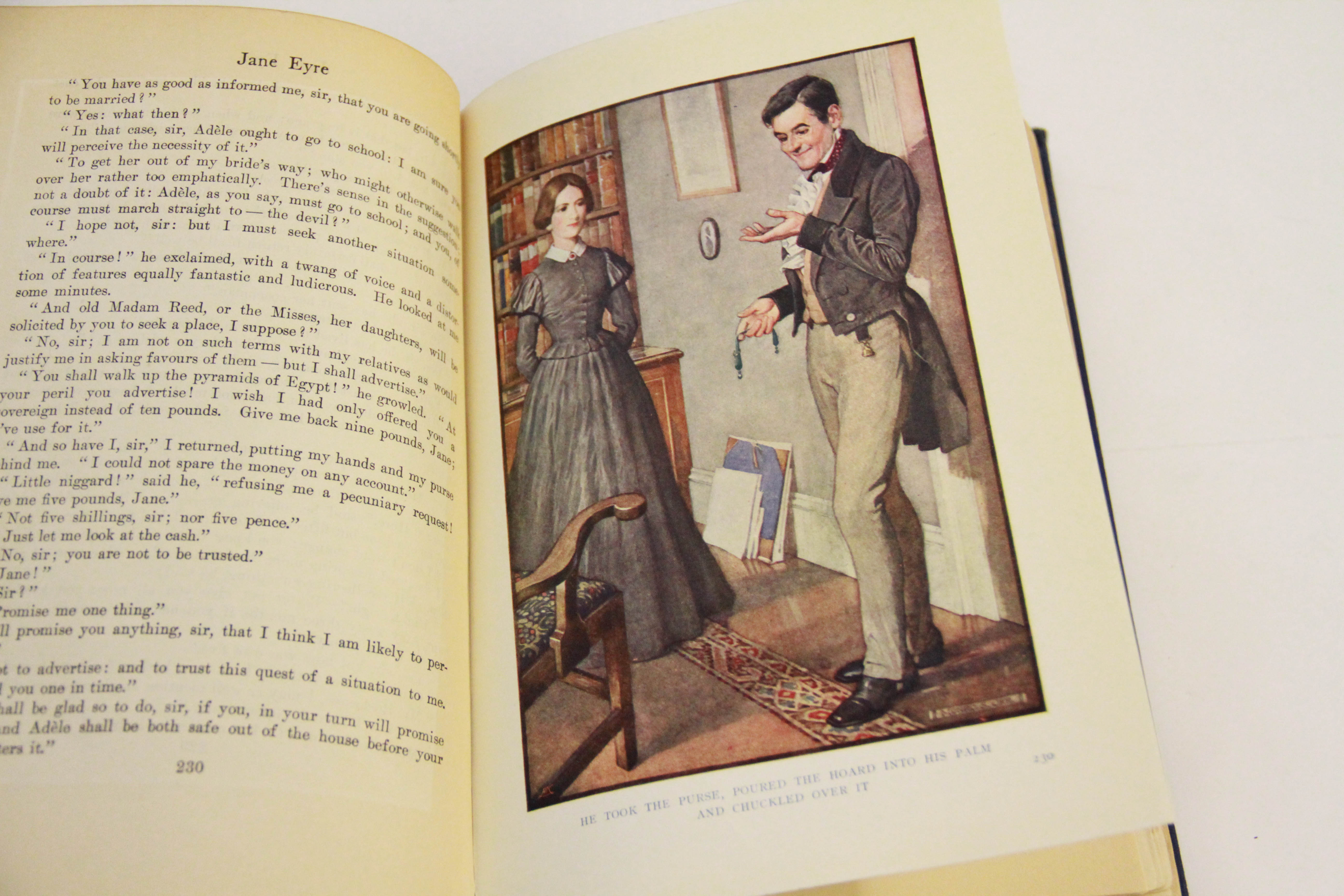 Collection of Vintage Novels Including "Pride and Prejudice" by Jane Austen