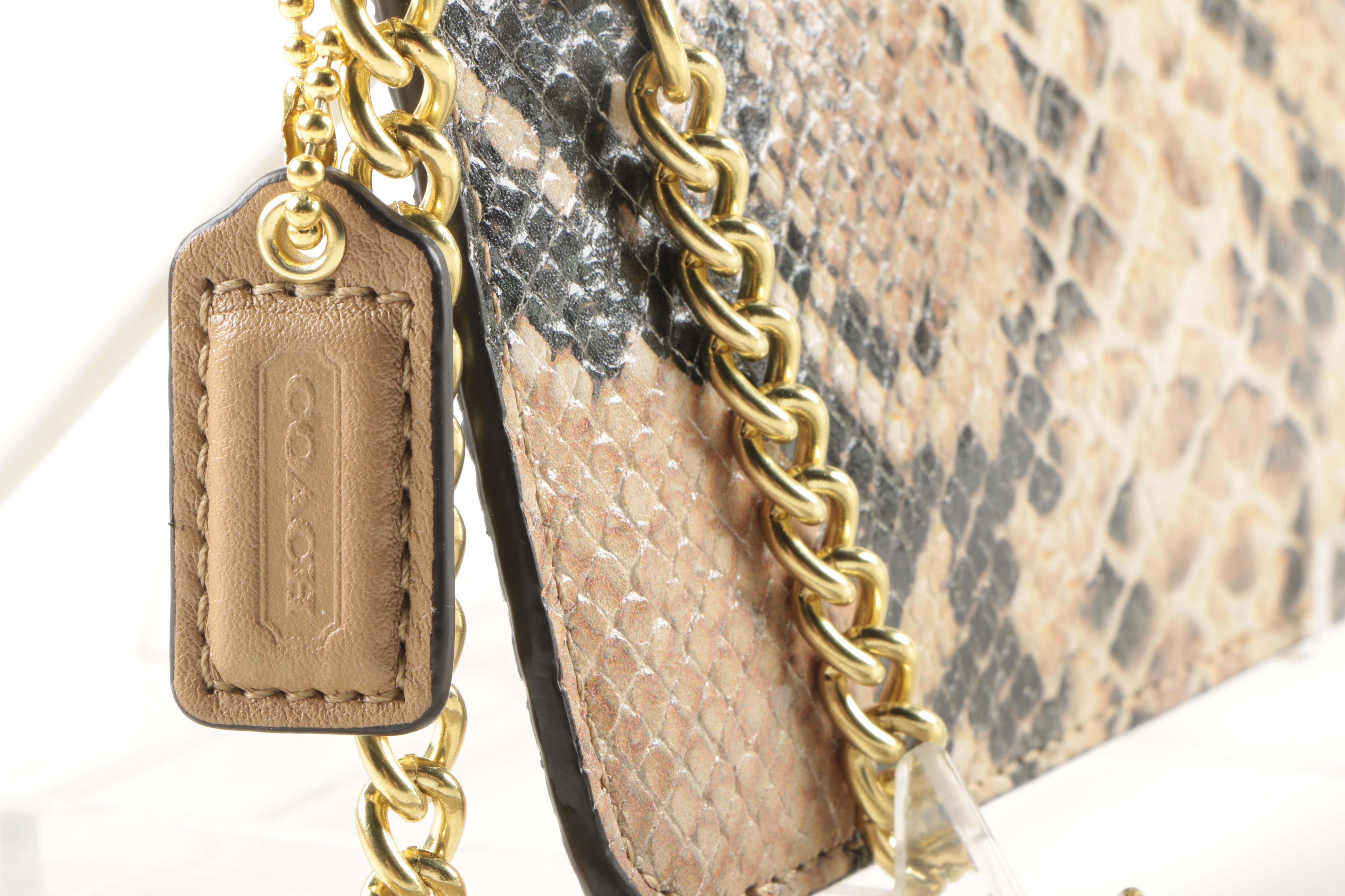 Coach Embossed Leather Python Accessories
