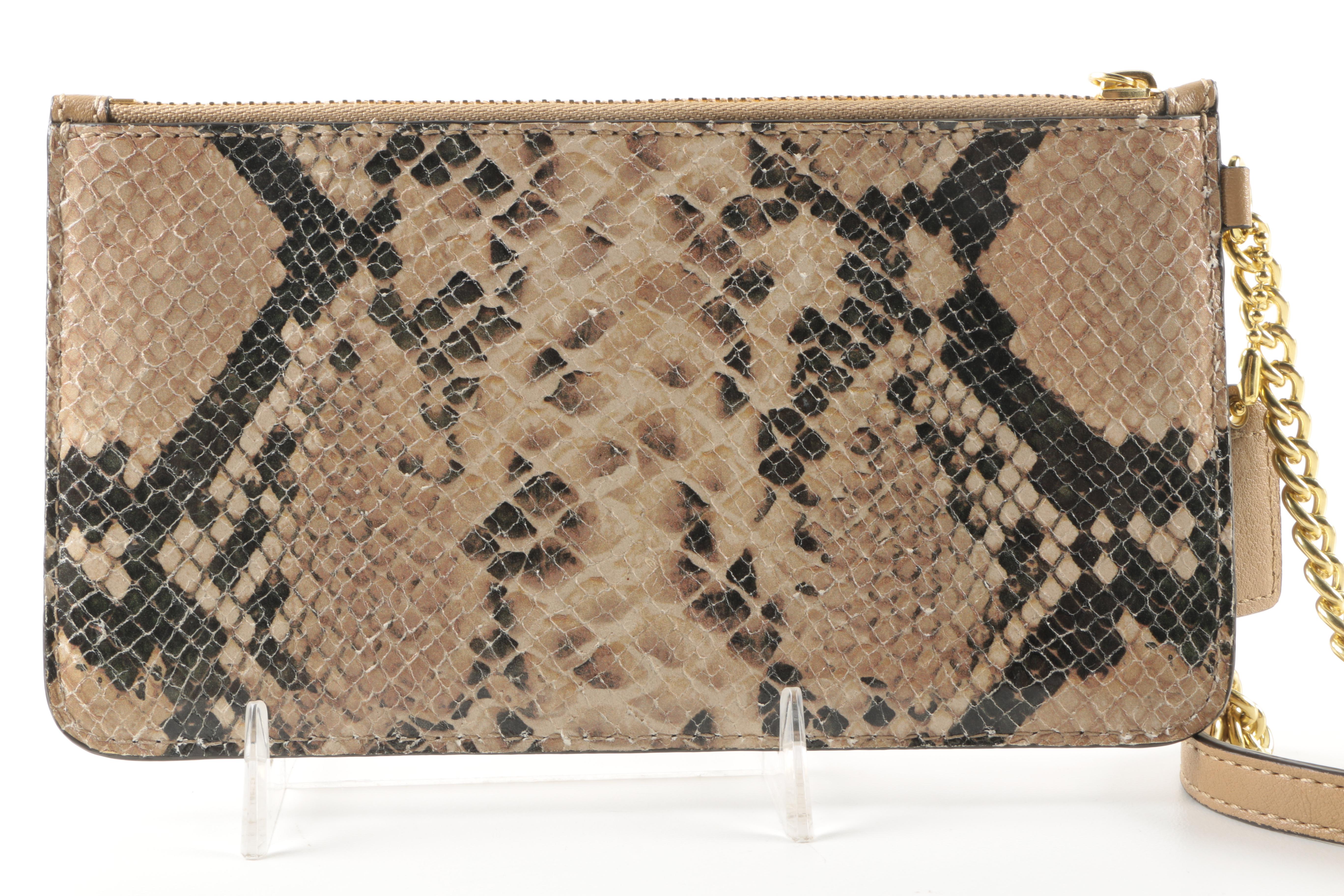 Coach Embossed Leather Python Accessories