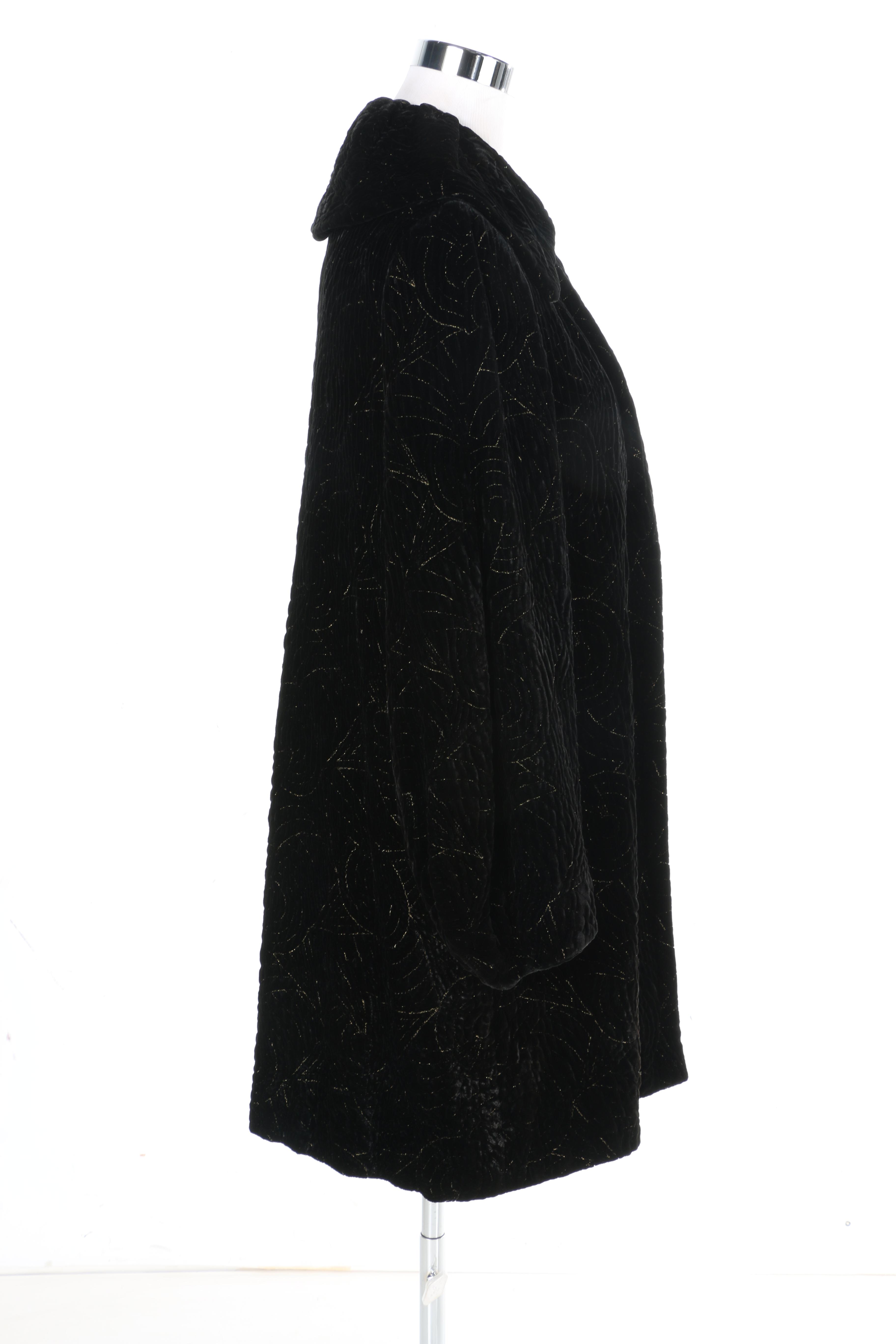 Vintage Cotrell and Leonard Velvet Swing Coat