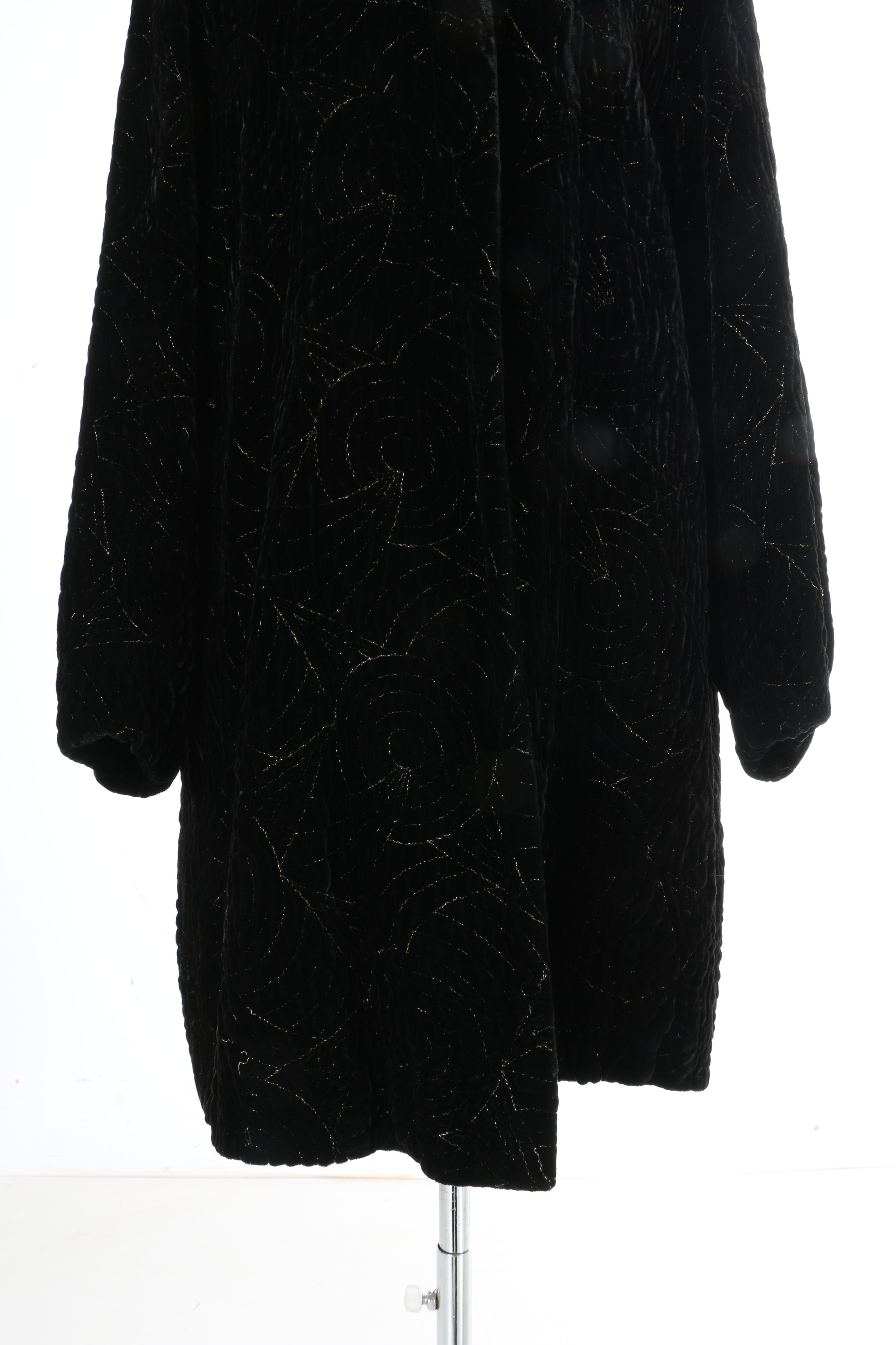 Vintage Cotrell and Leonard Velvet Swing Coat