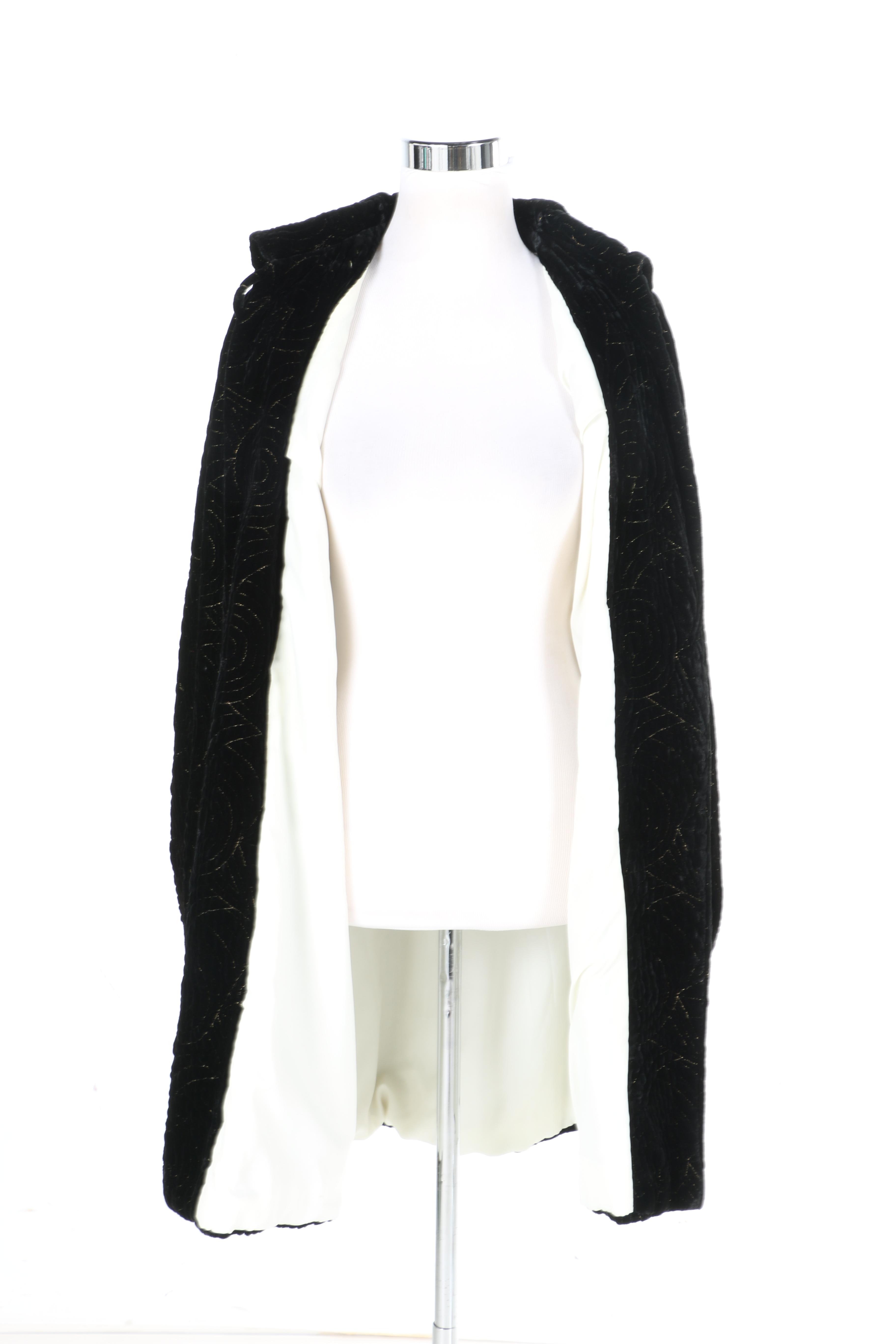 Vintage Cotrell and Leonard Velvet Swing Coat