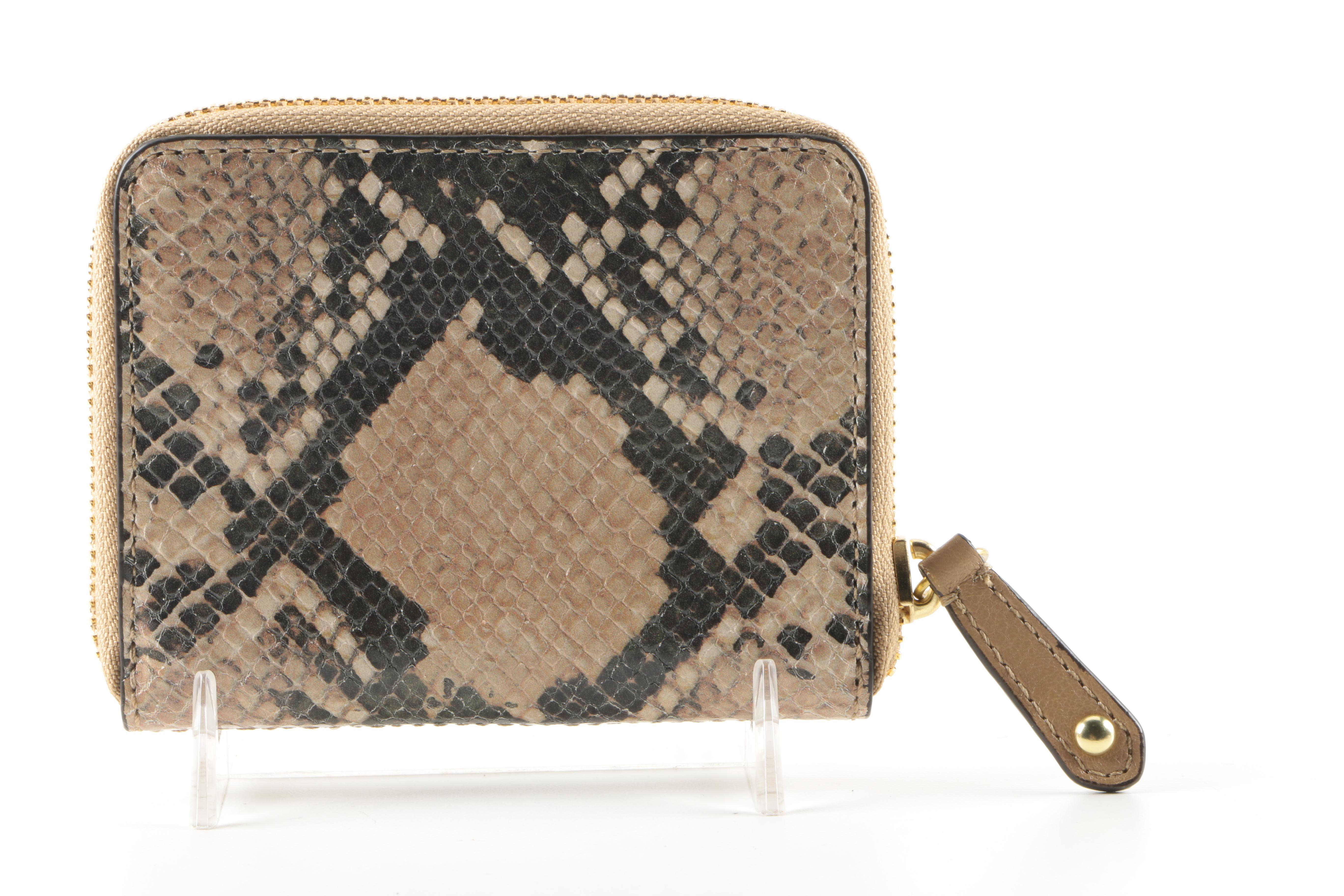 Coach Embossed Leather Python Accessories