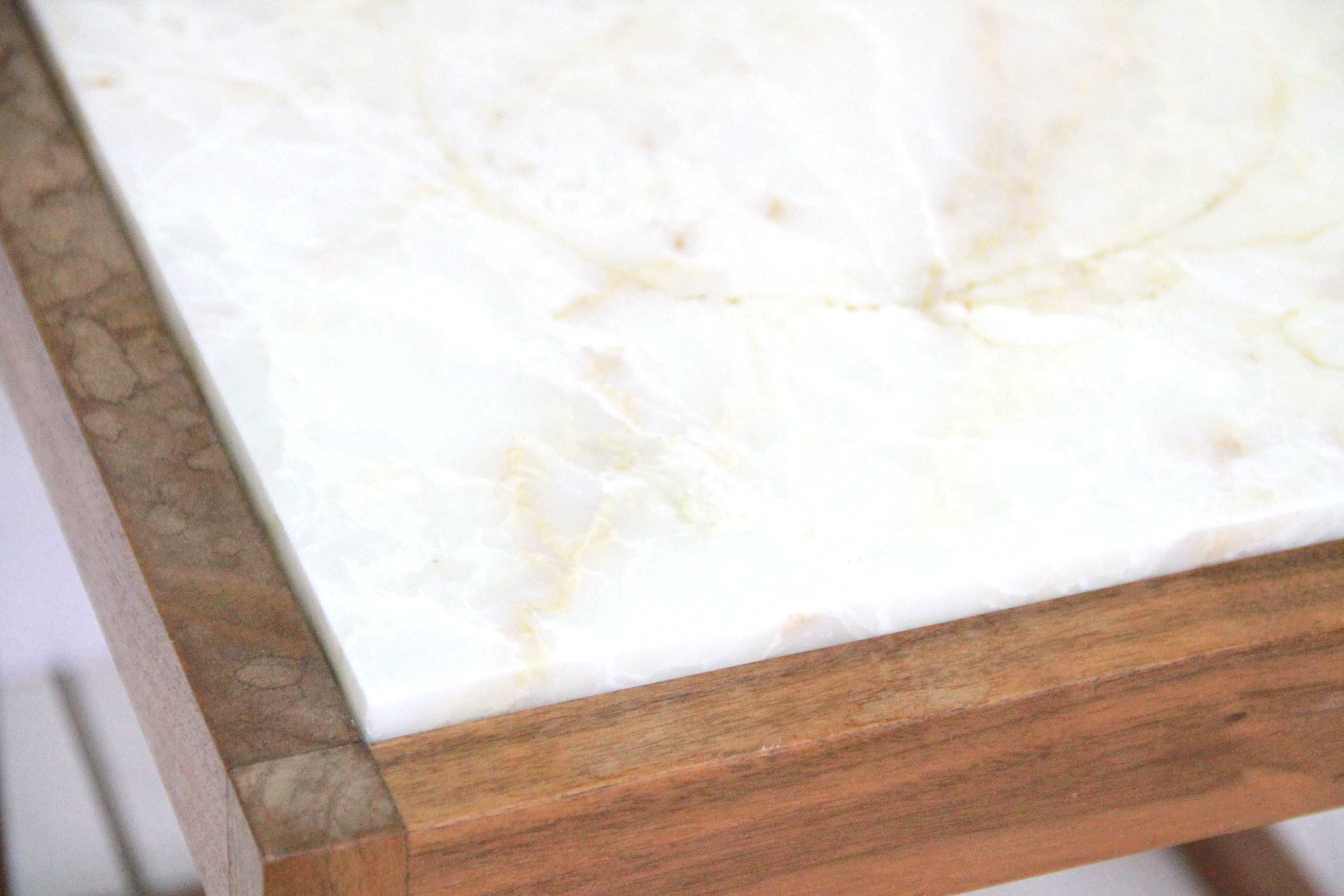 Vintage Marble Top Side Table