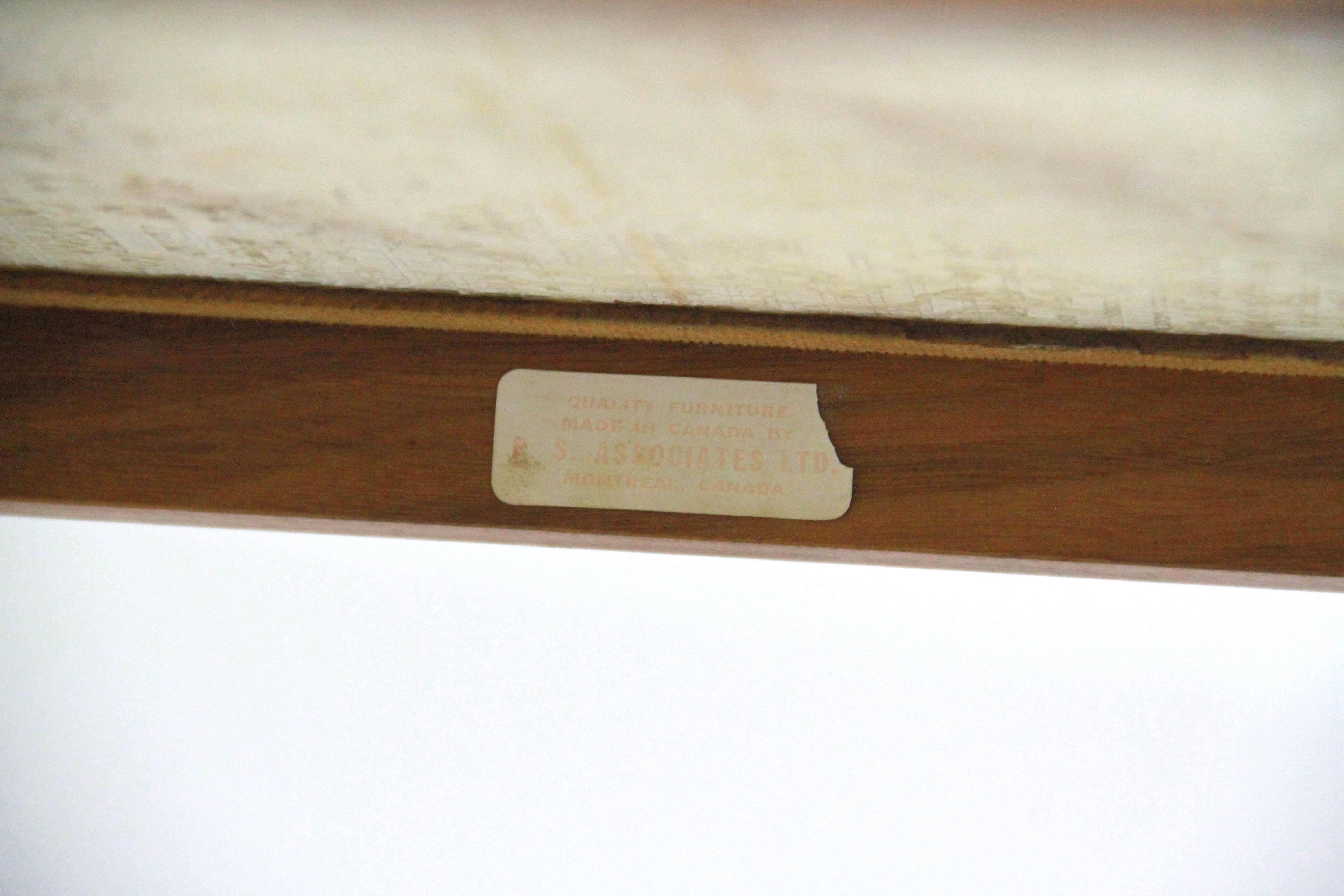 Vintage Marble Top Side Table