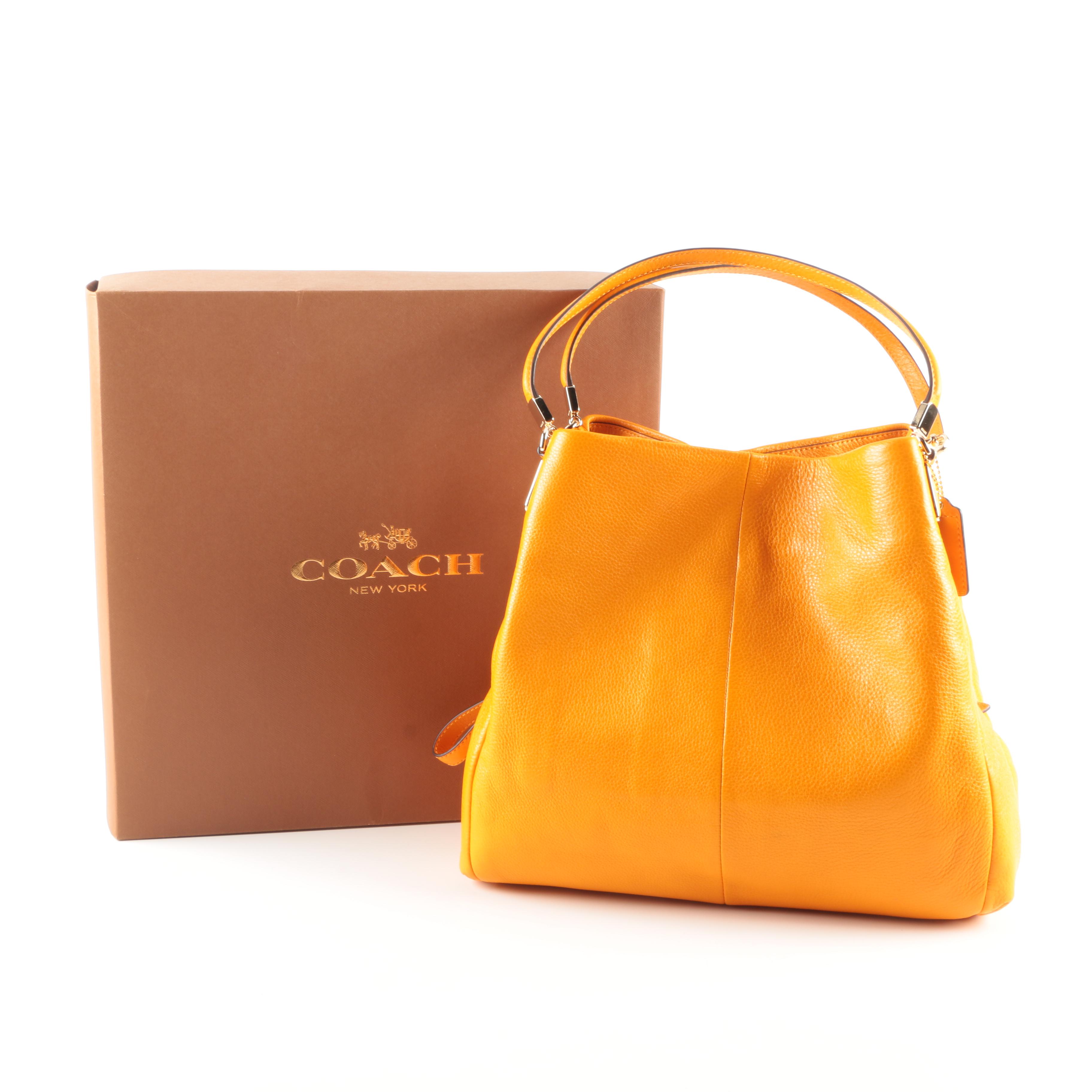 Coach Madison Phoebe Shoulder Bag in Bright Mandarin