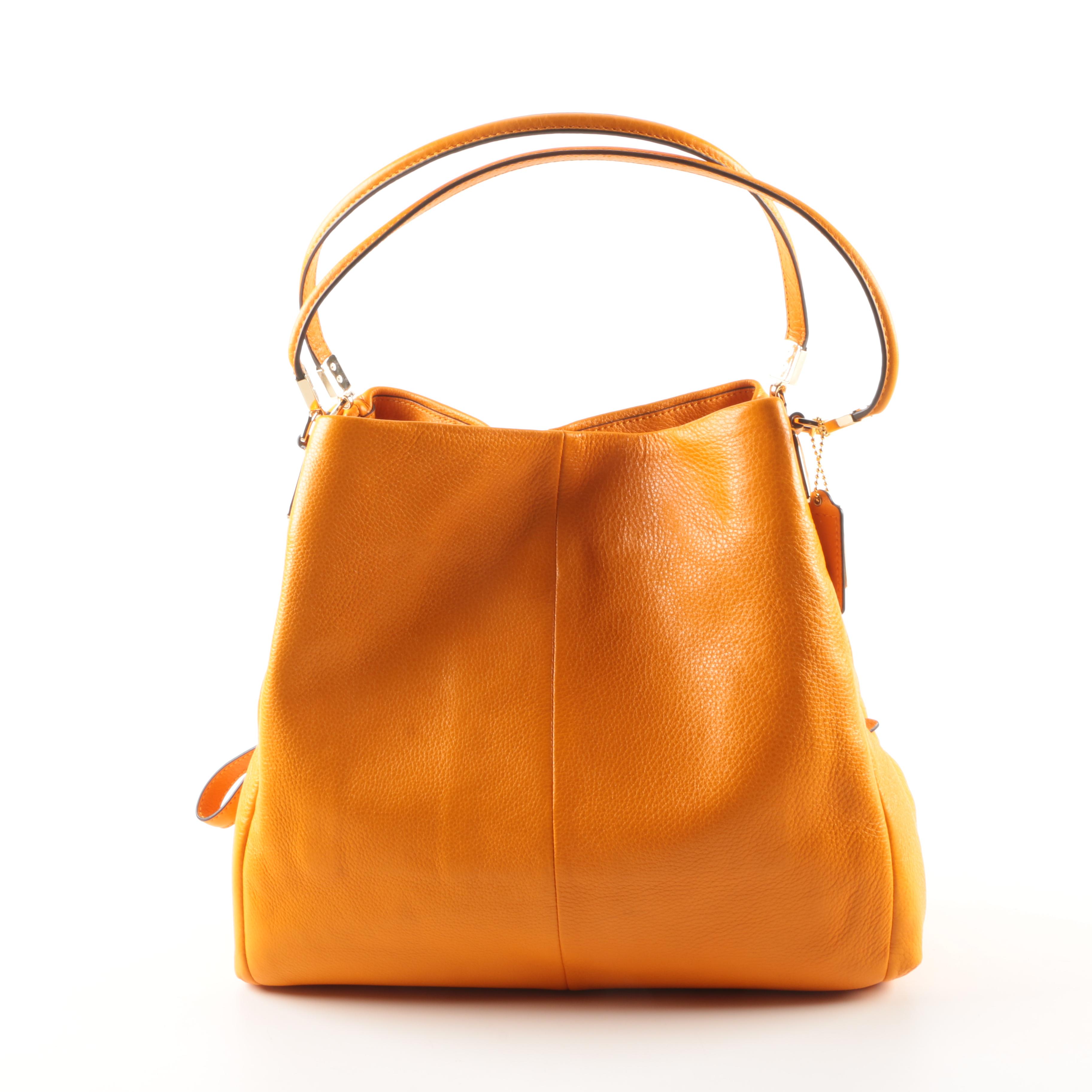 Coach Madison Phoebe Shoulder Bag in Bright Mandarin