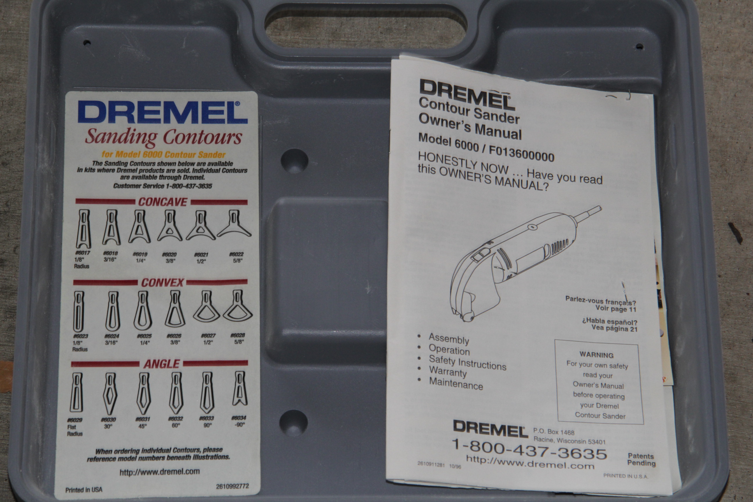 Dremel Contour Sander and Accessories