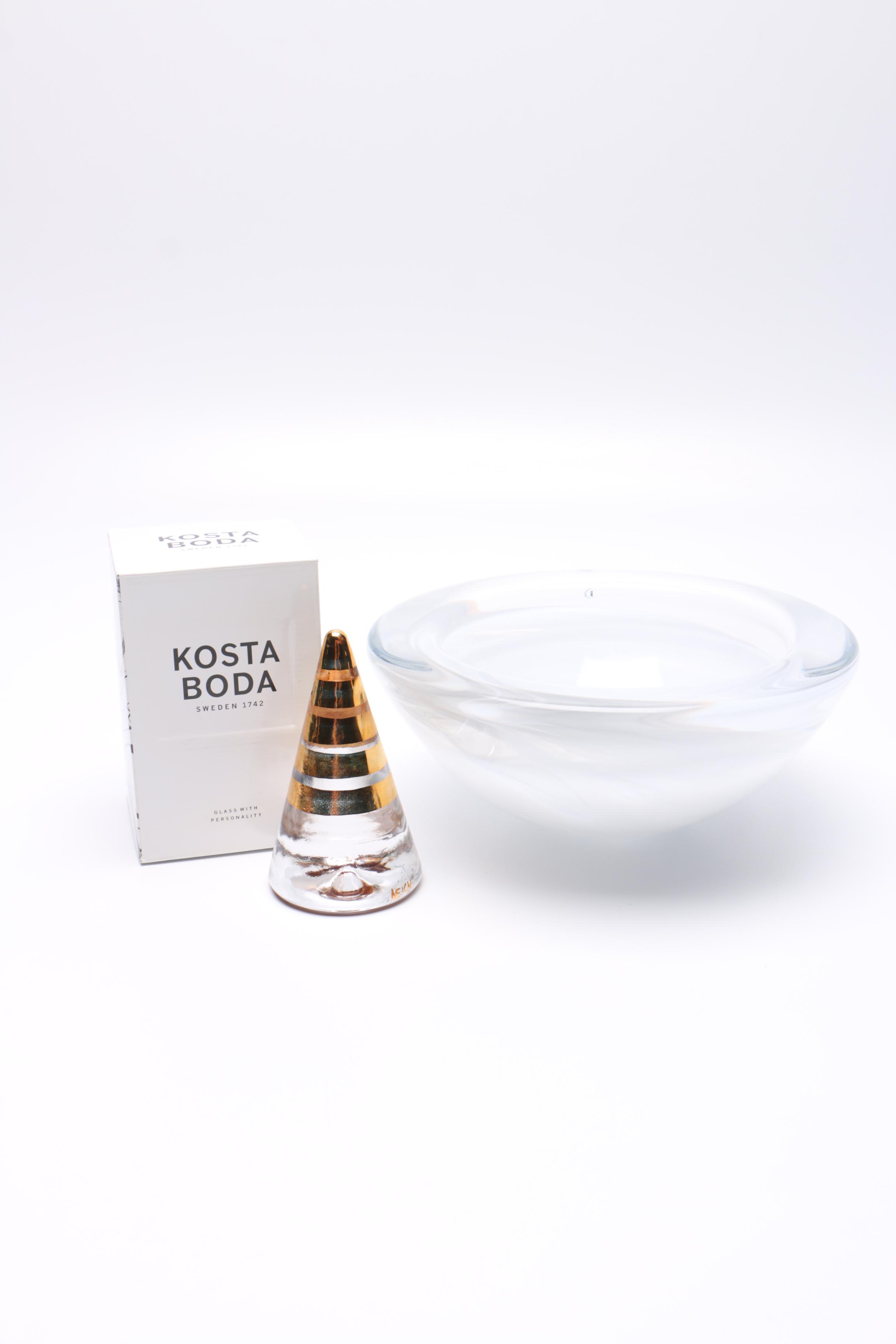 Kosta Boda Art Glass Pieces