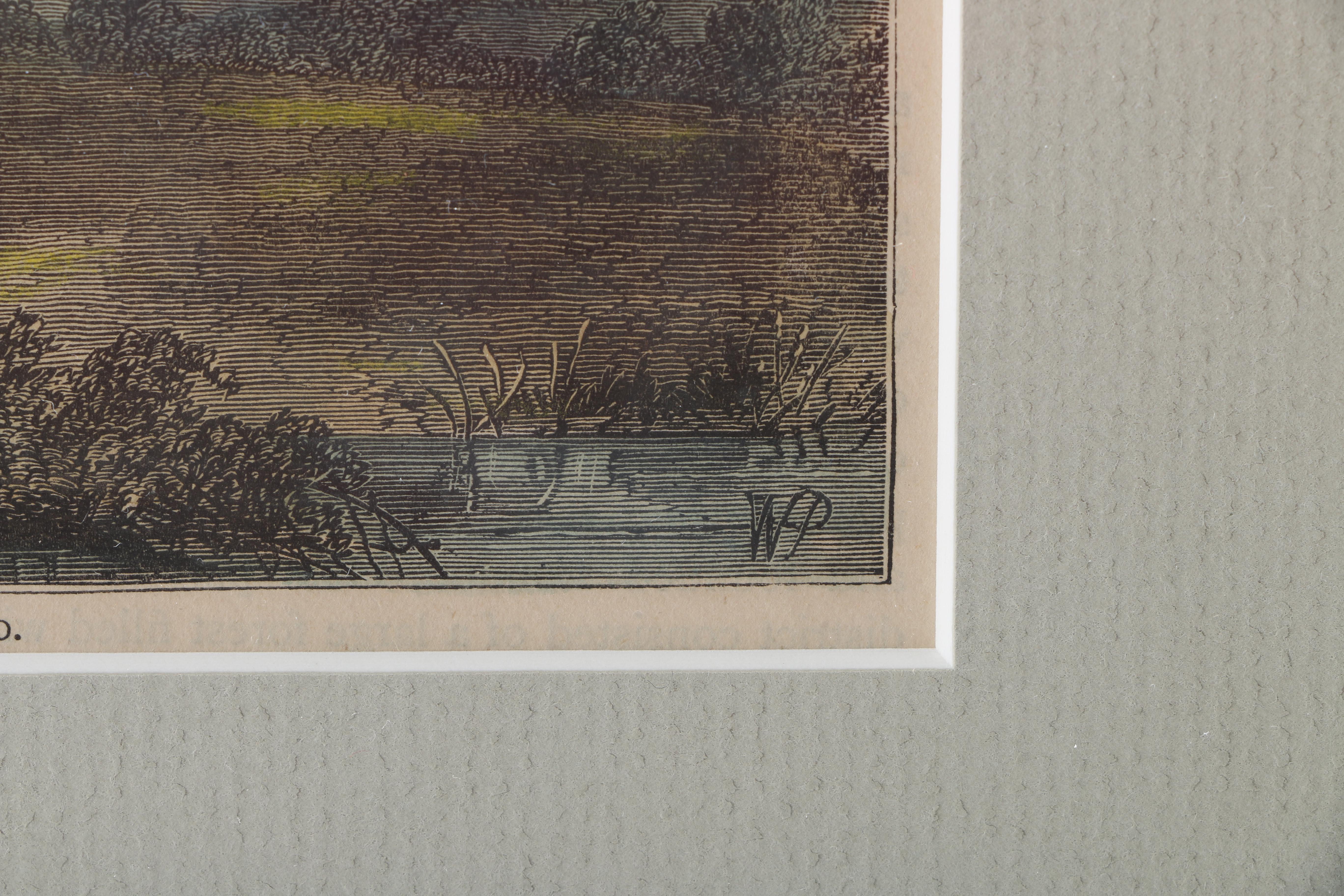 Hand-Colored Print After W. P. Provenance "Primrose Hill in 1780"