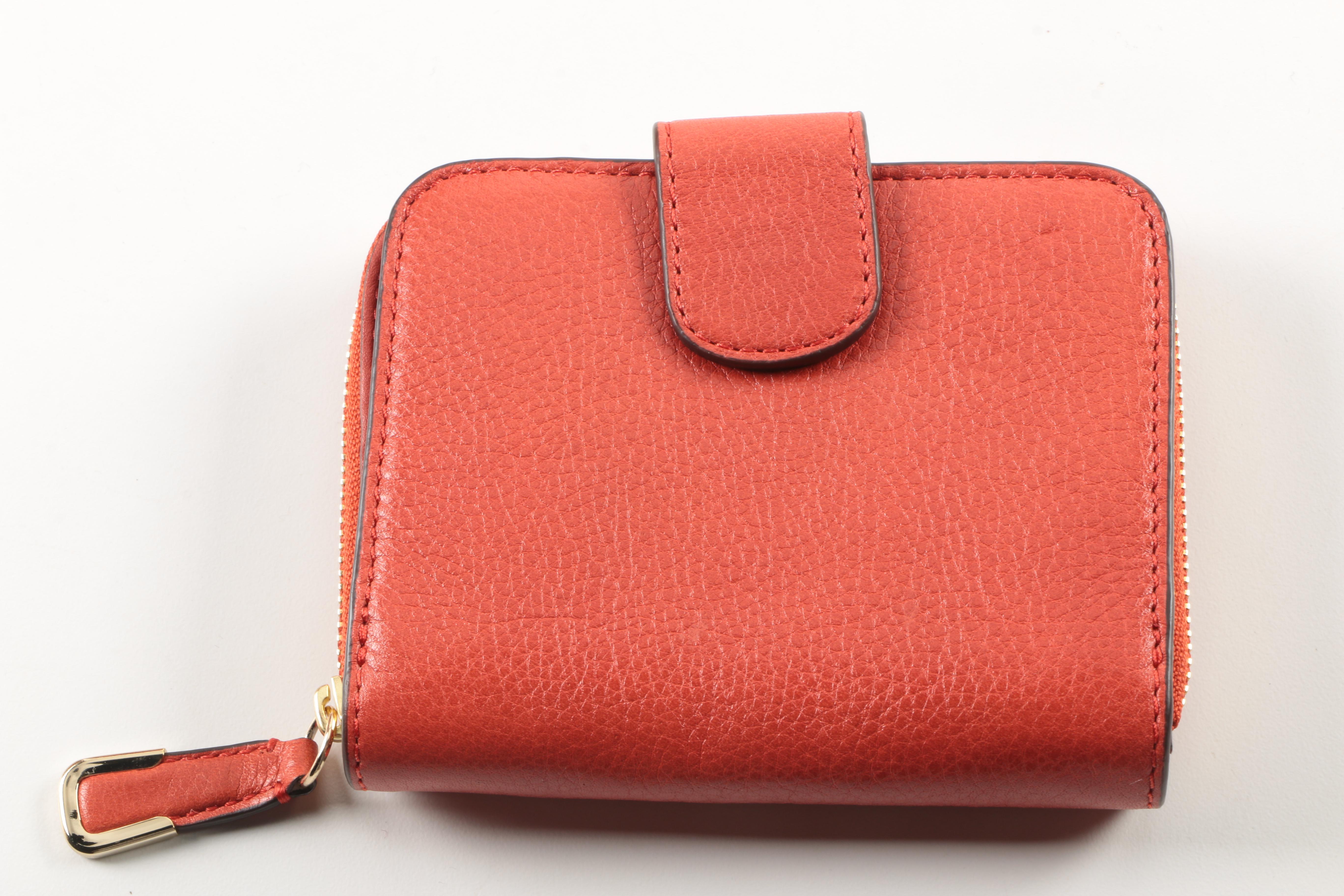 Coach Madison Bag and Two Wallets in Vermillion