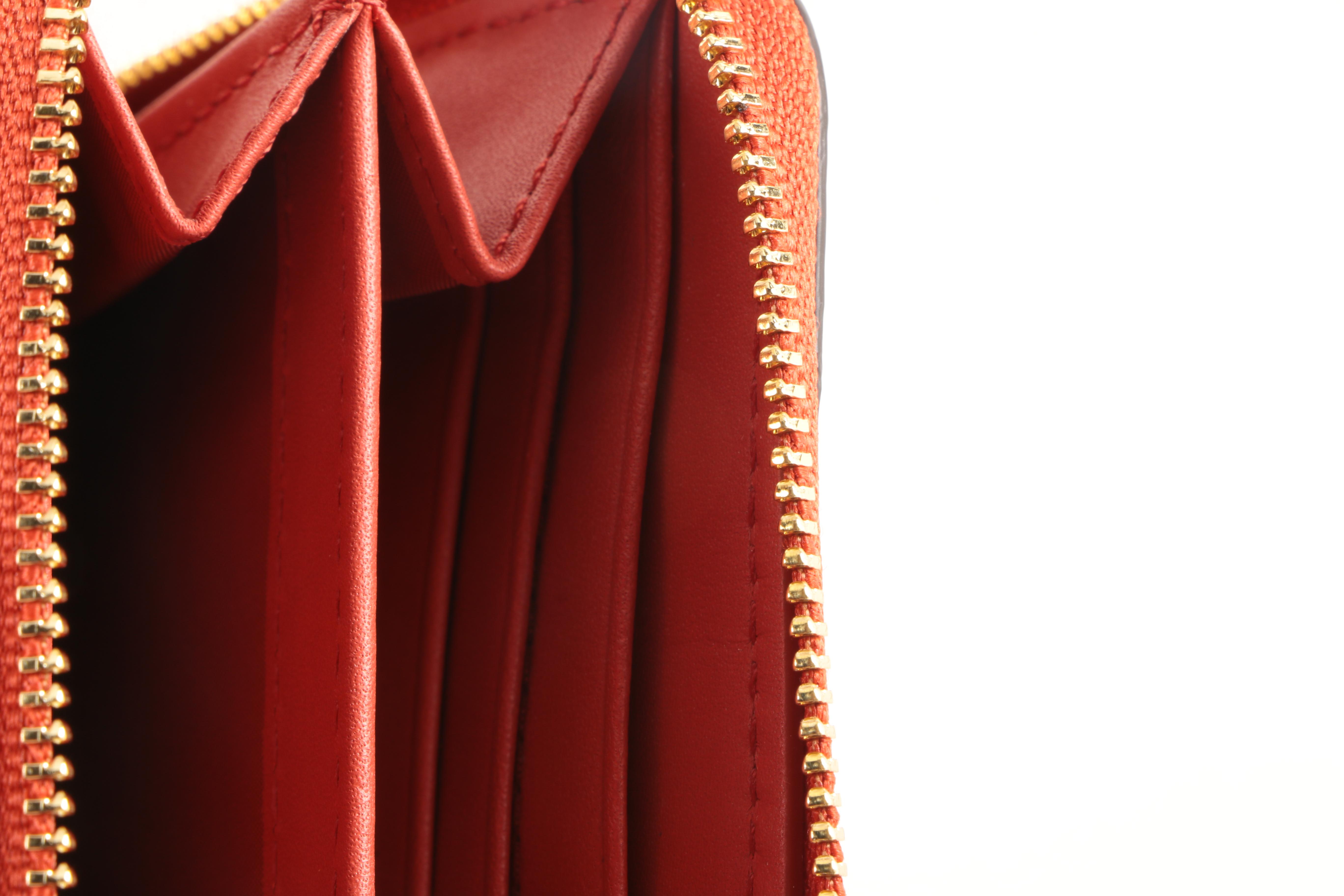 Coach Madison Bag and Two Wallets in Vermillion