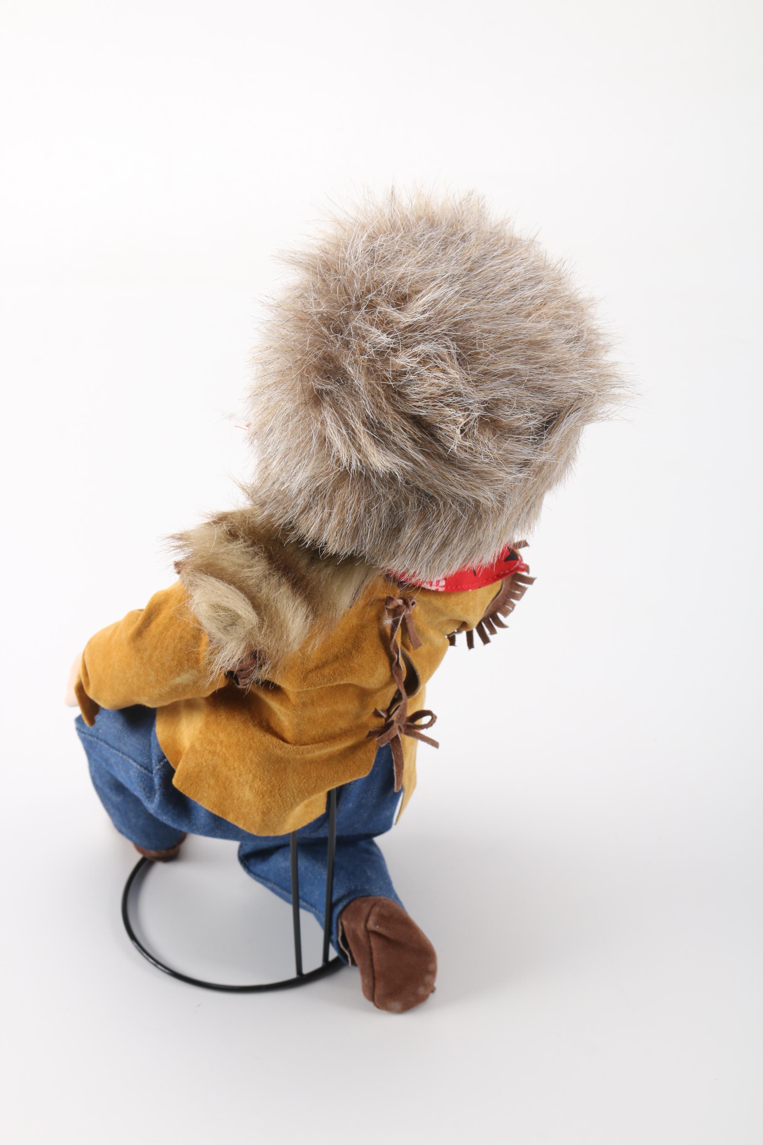 Edwin M. Knowles China Company Limited Edition "Little Davey Crockett" Porcelain Doll