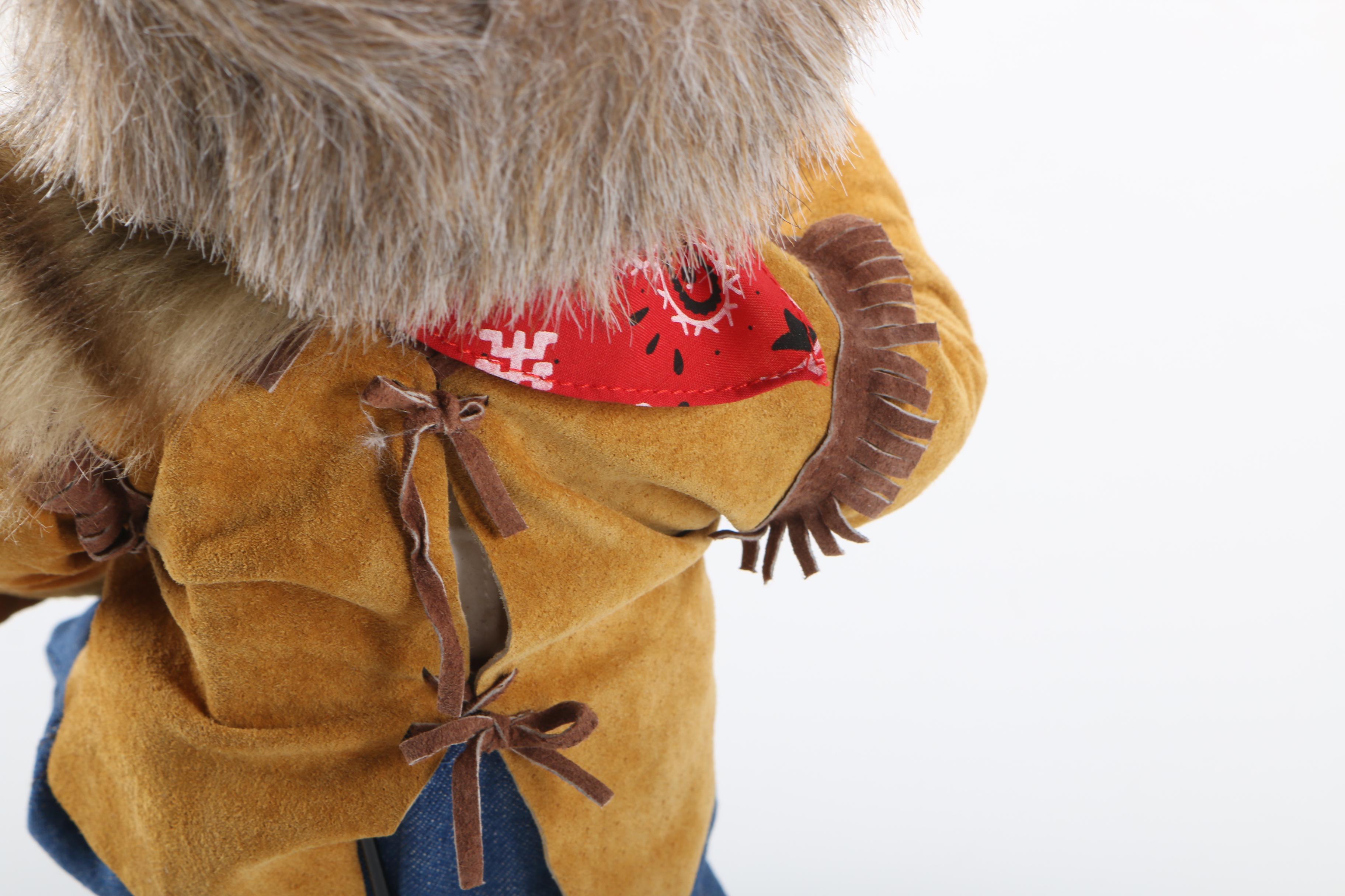 Edwin M. Knowles China Company Limited Edition "Little Davey Crockett" Porcelain Doll