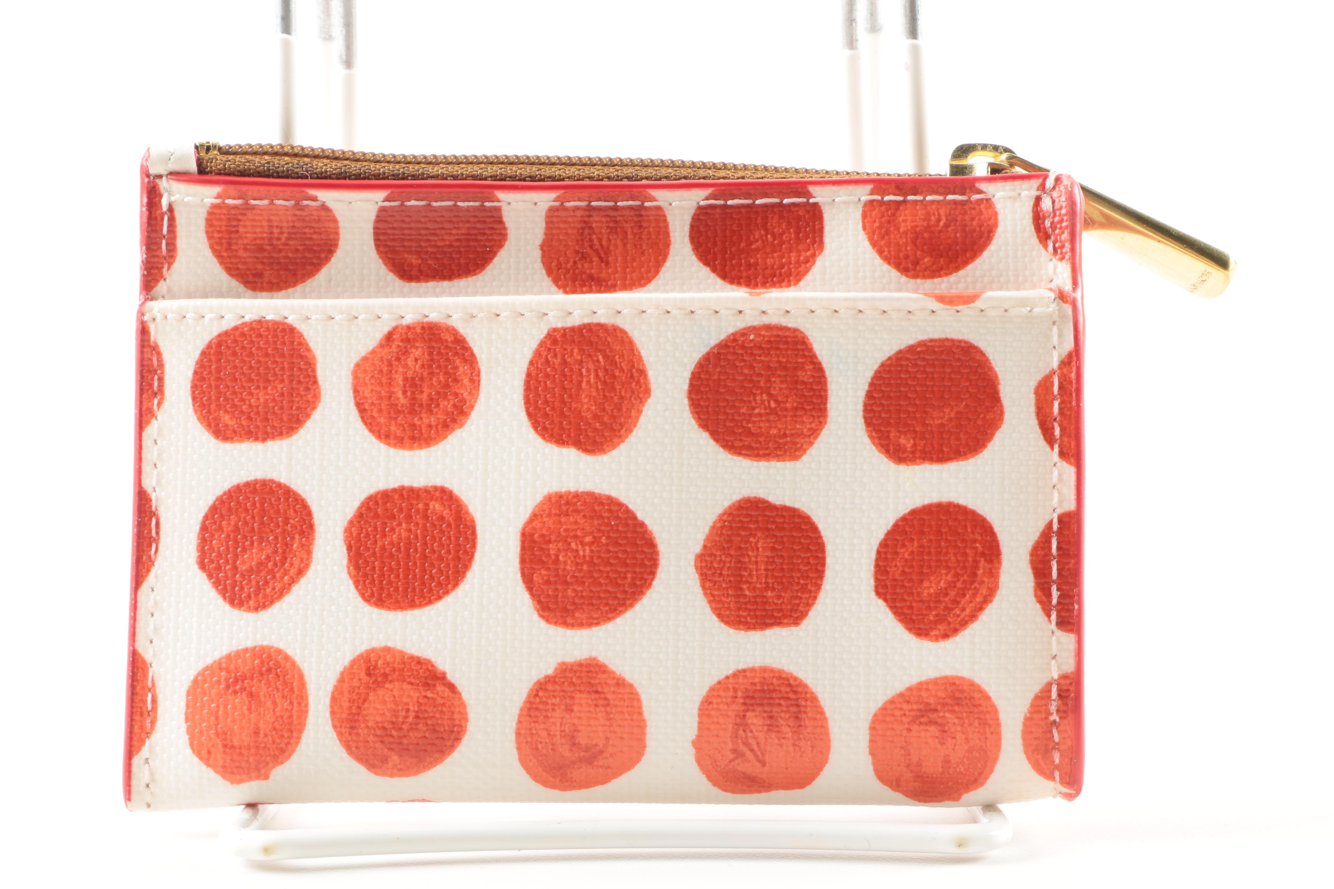 Coach "Painted Dot" Accordion Wallet and Coin Purse