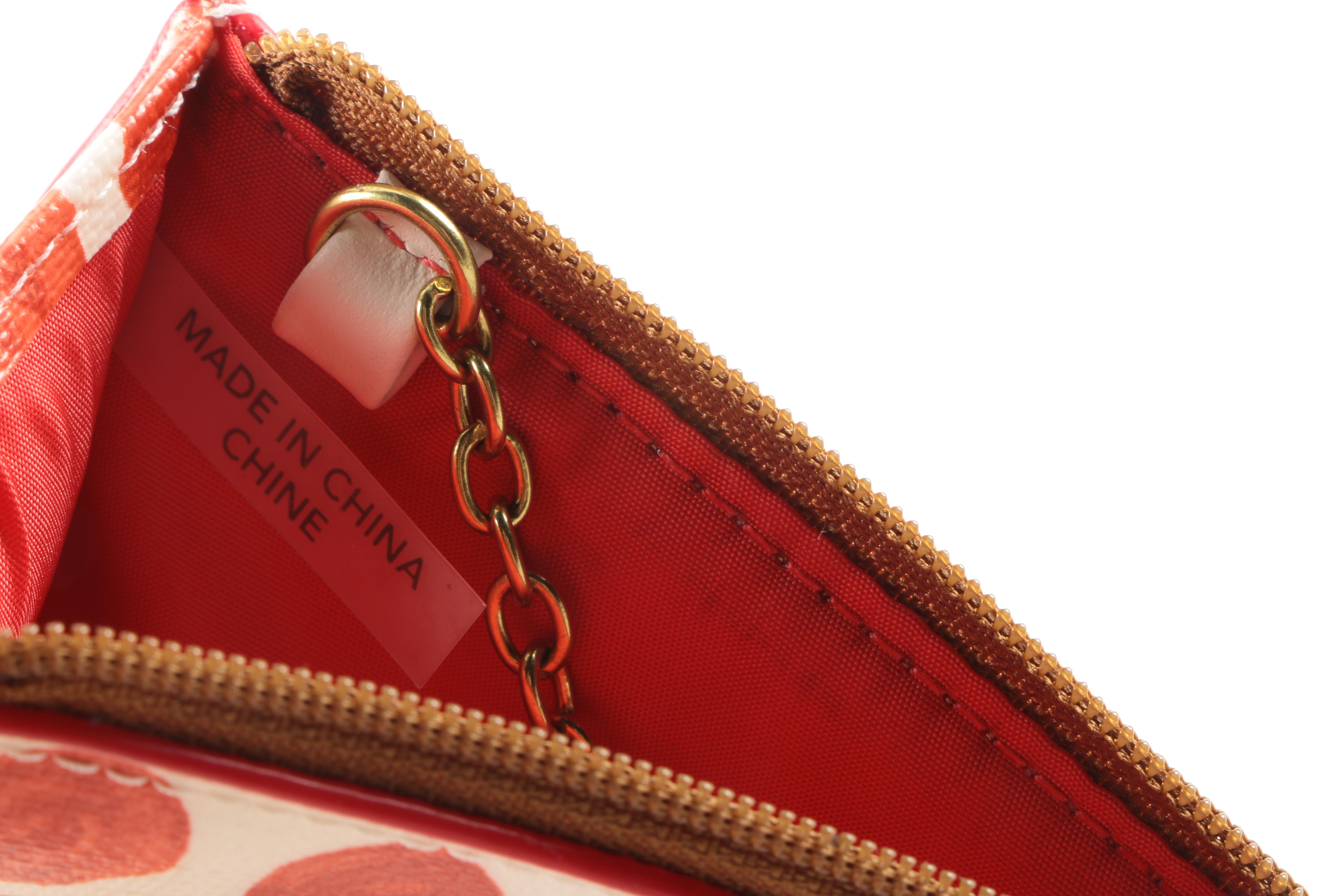 Coach "Painted Dot" Accordion Wallet and Coin Purse