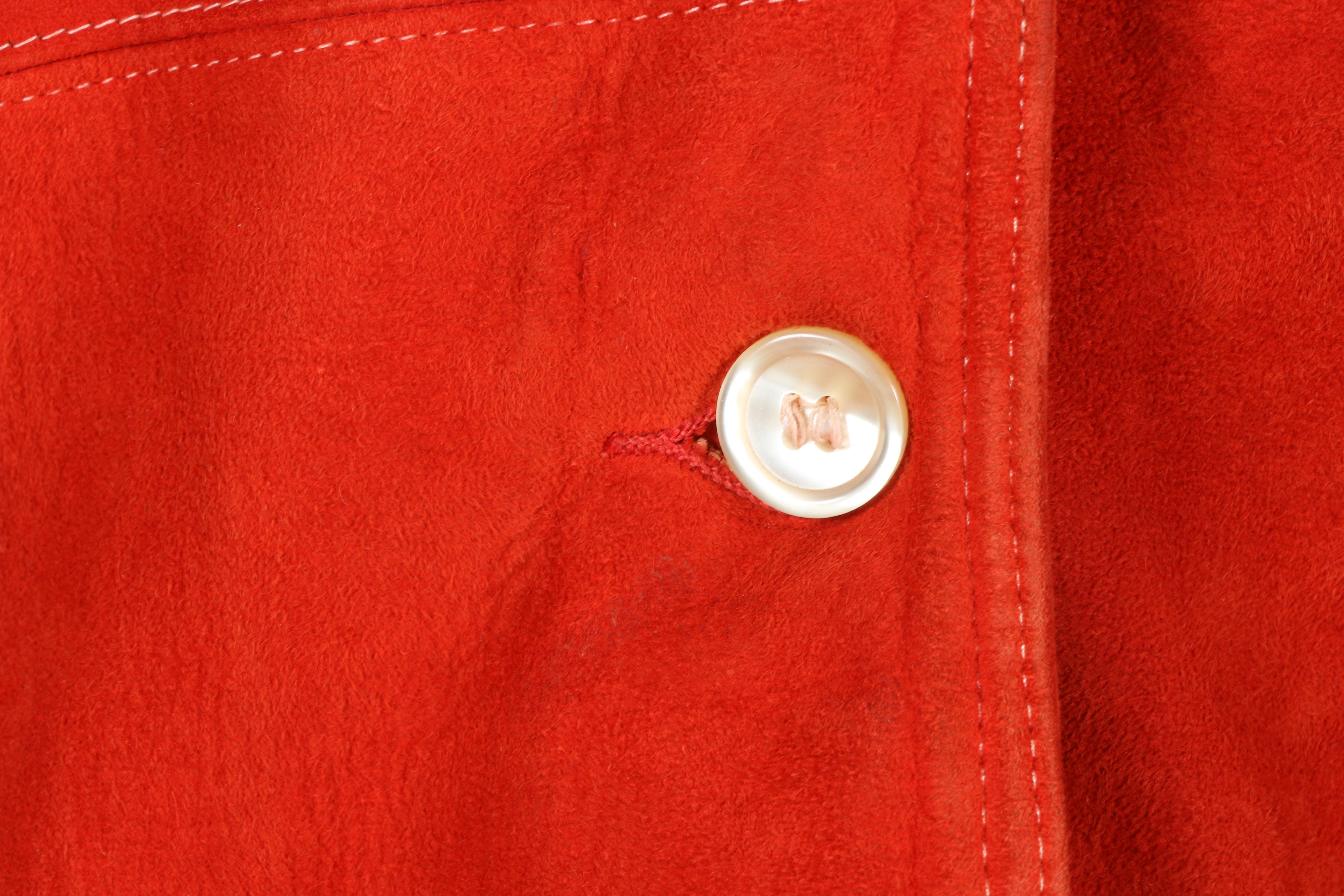 Women's Vintage Orange Suede Jacket
