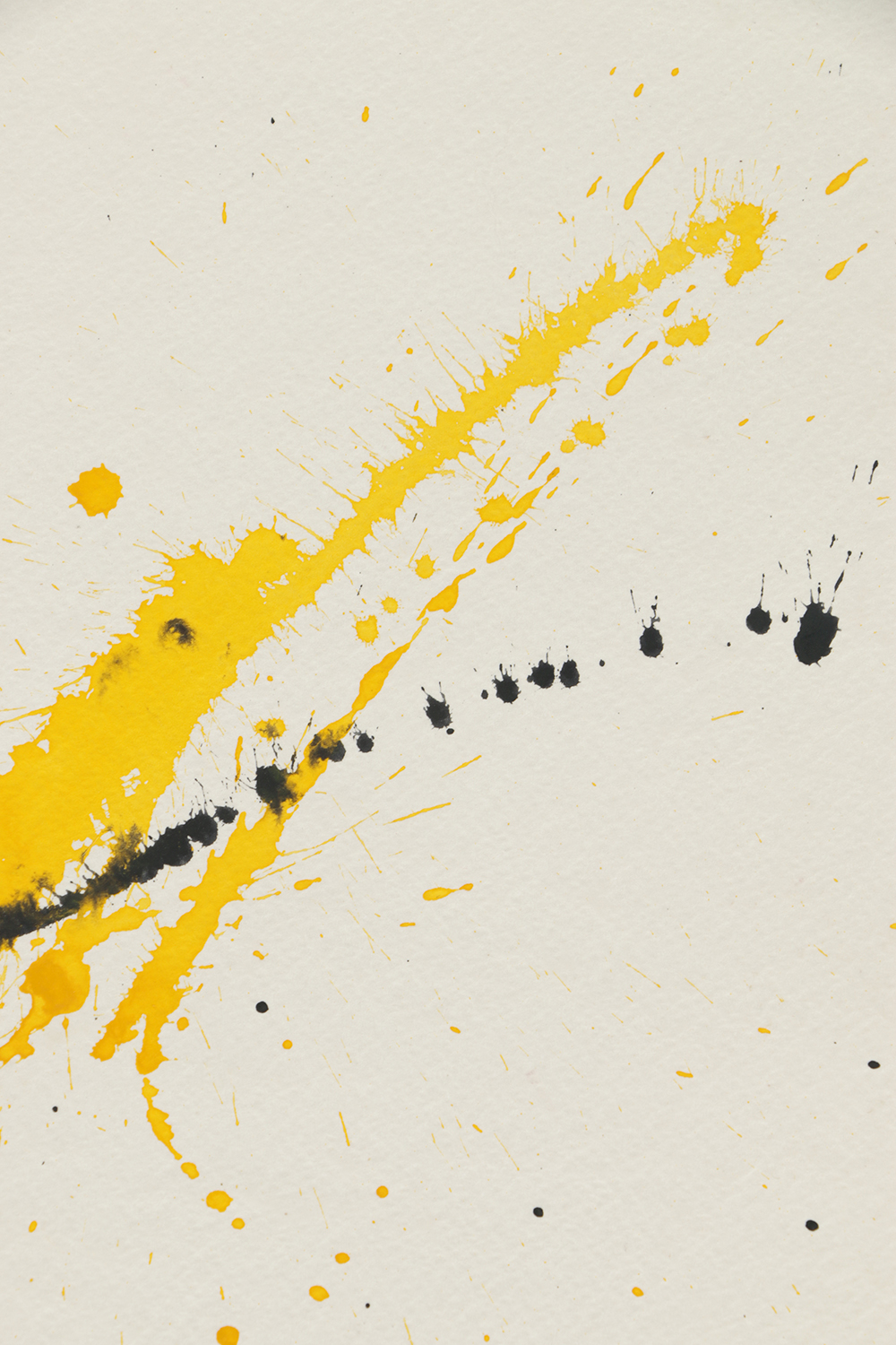 Beth Hertz Watercolor Painting on Paper "Yellow Y"