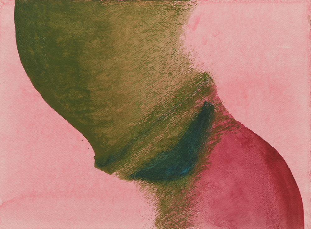 Beth Hertz Watercolor Painting on Paper "Receptor"