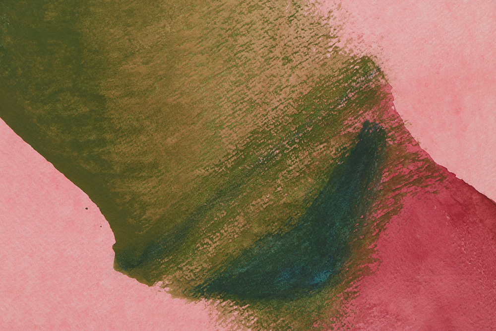 Beth Hertz Watercolor Painting on Paper "Receptor"