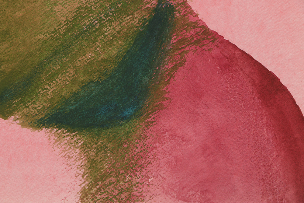 Beth Hertz Watercolor Painting on Paper "Receptor"