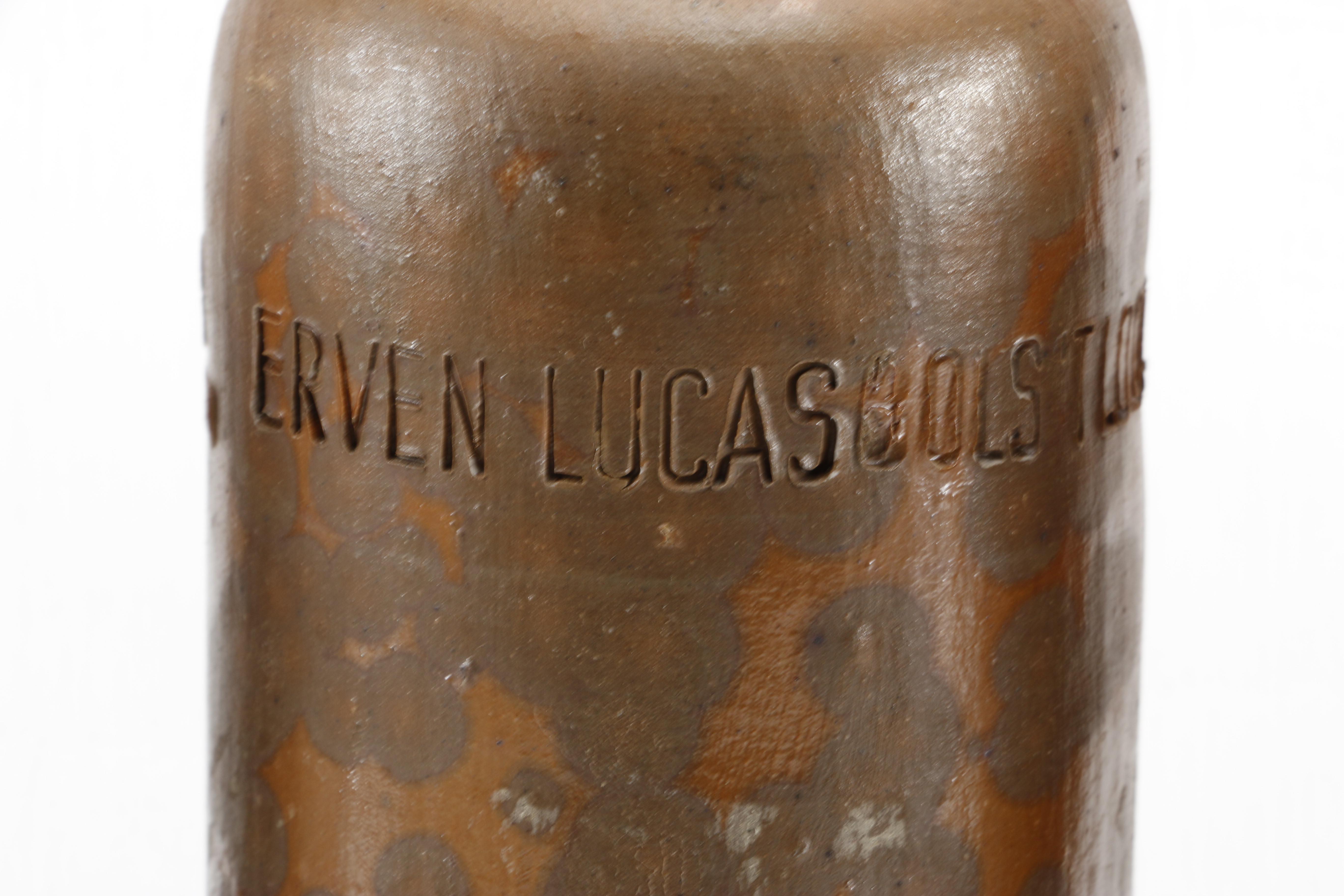 Collection of Vintage Stoneware Crocks Including Erven Lucas Bols