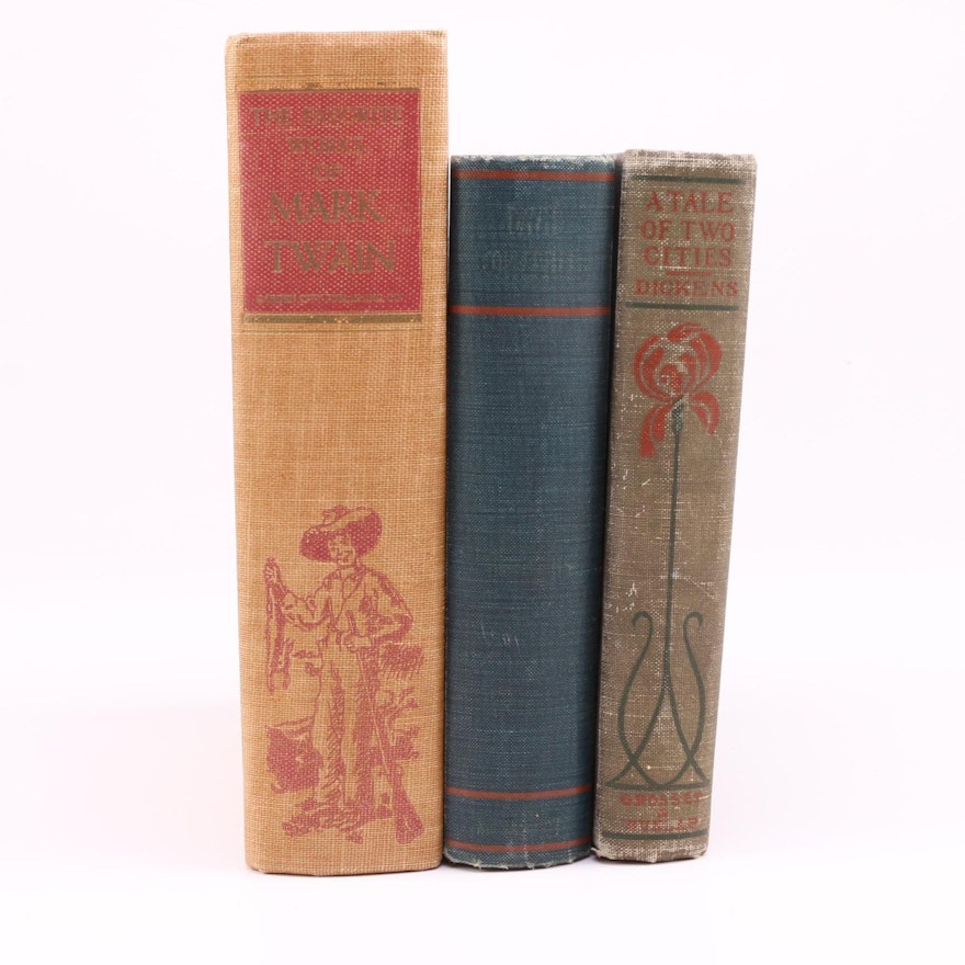 Novels by Charles Dickens and Mark Twain