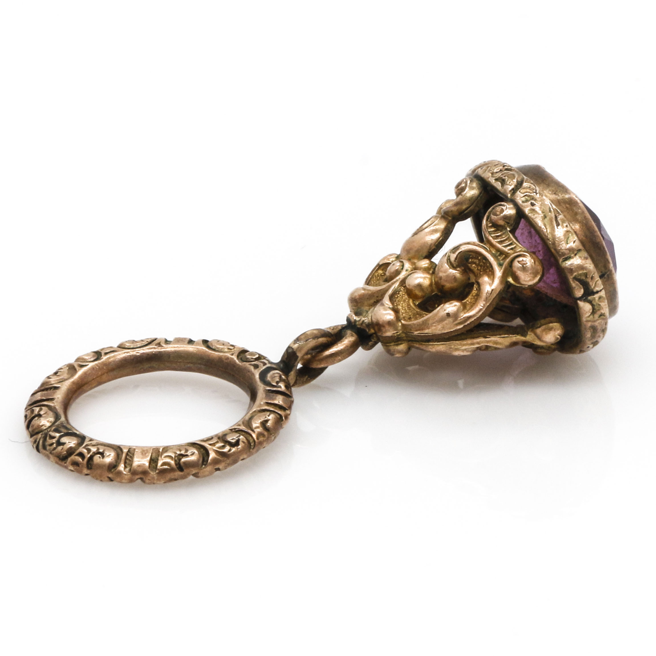 14K Yellow Gold and Gold Filled Pin and Fob