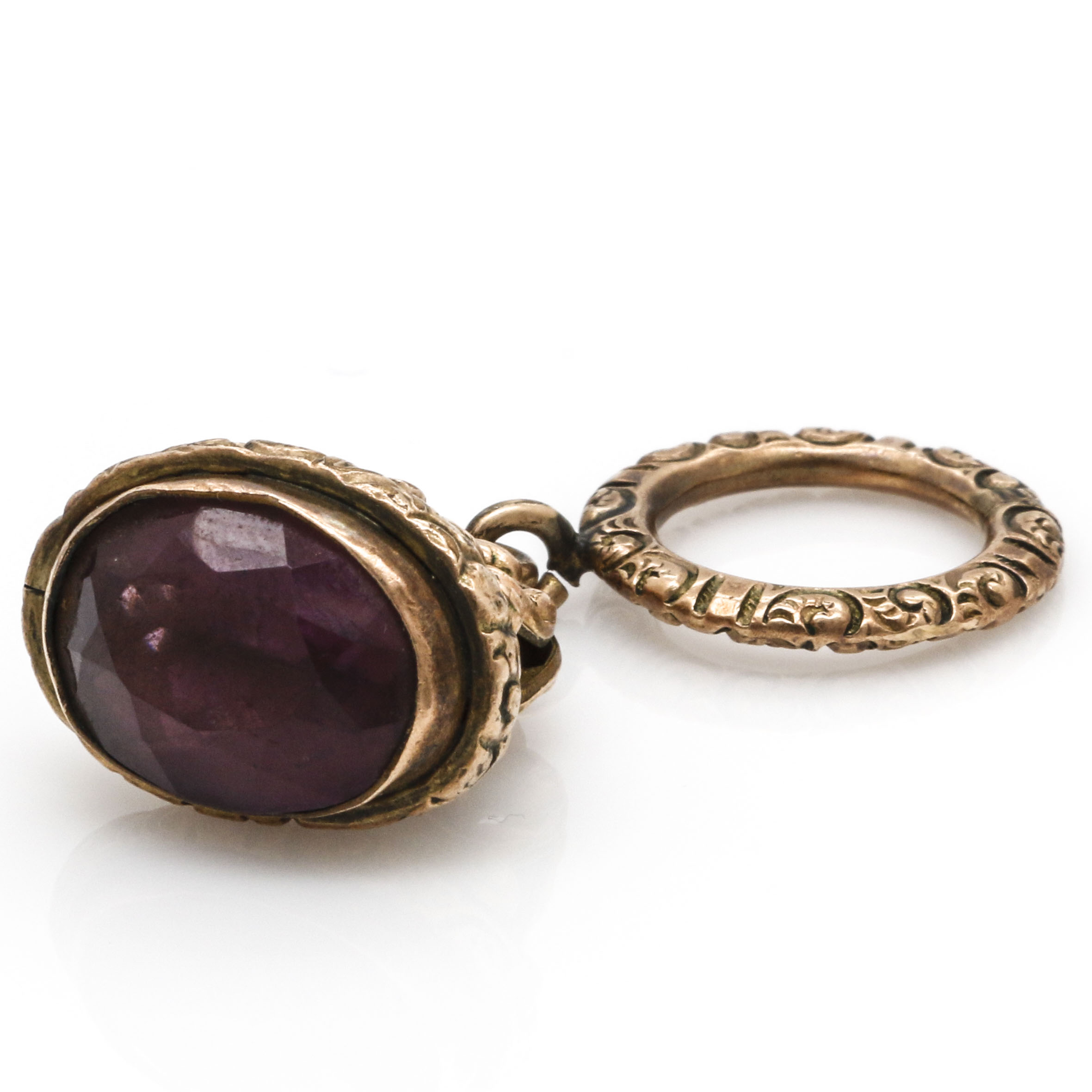 14K Yellow Gold and Gold Filled Pin and Fob