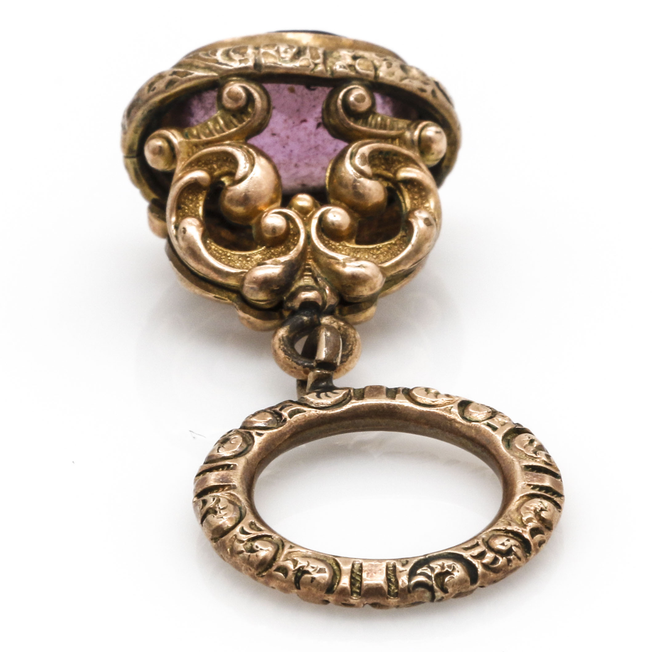 14K Yellow Gold and Gold Filled Pin and Fob