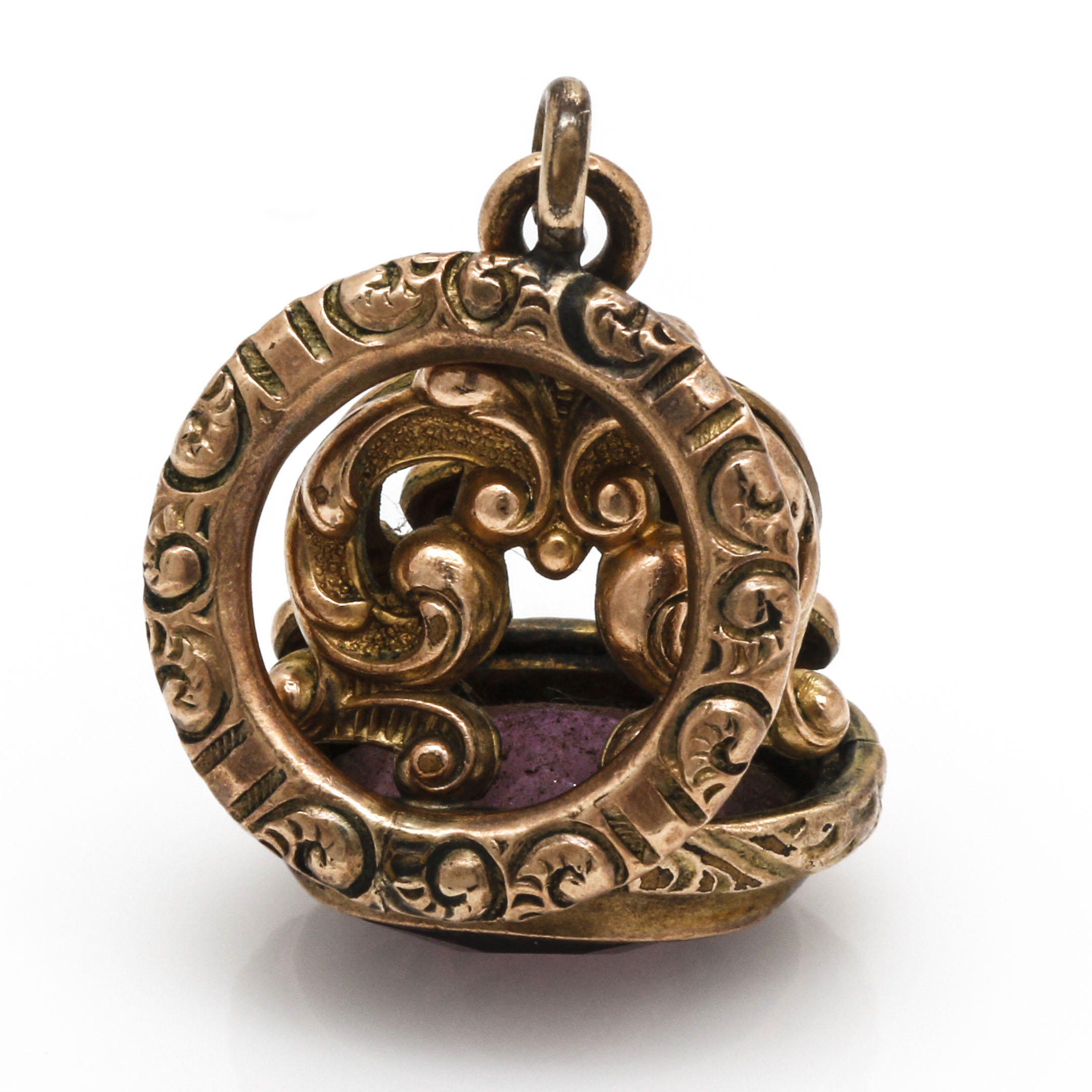 14K Yellow Gold and Gold Filled Pin and Fob