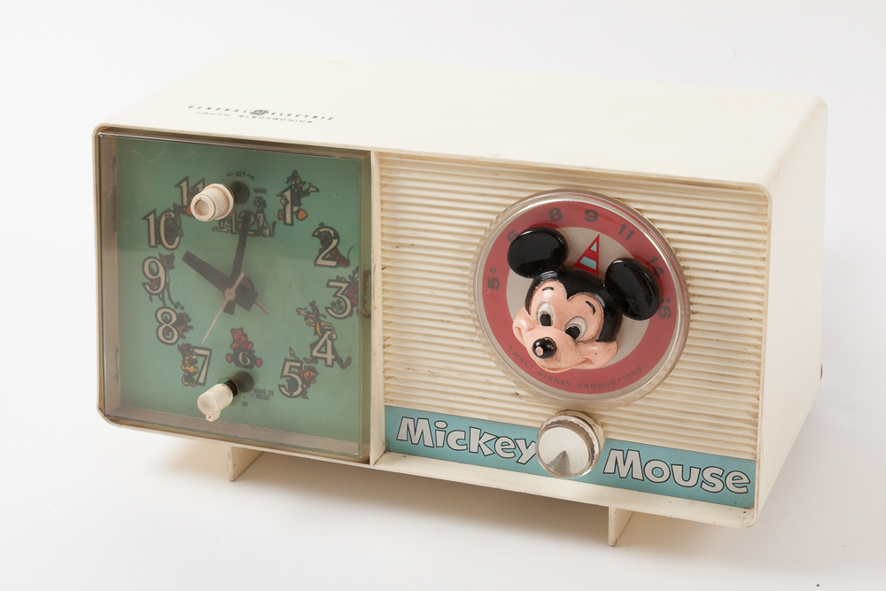 Vintage Mickey Mouse Clock and Lunchbox