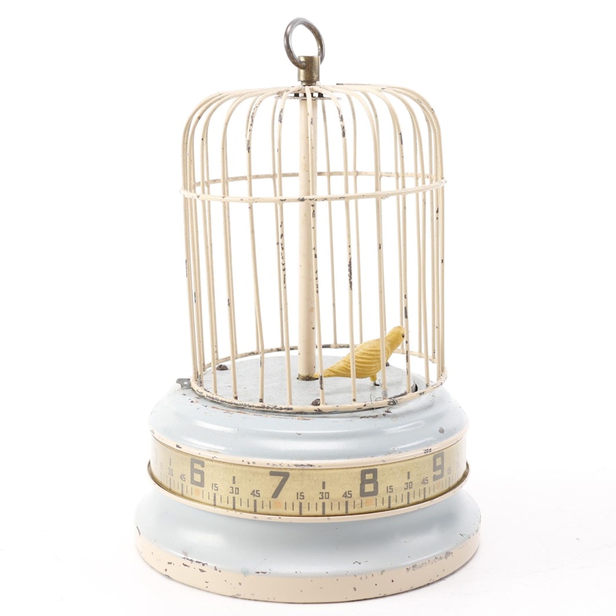 Birdcage Music Box and Clock