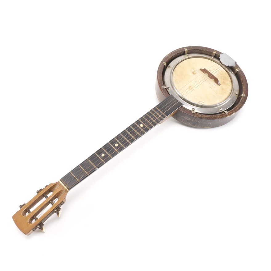 Vintage Handmade Resonator Banjo
