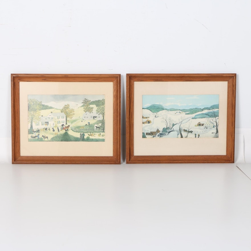 Offset Lithographs after Grandma Moses