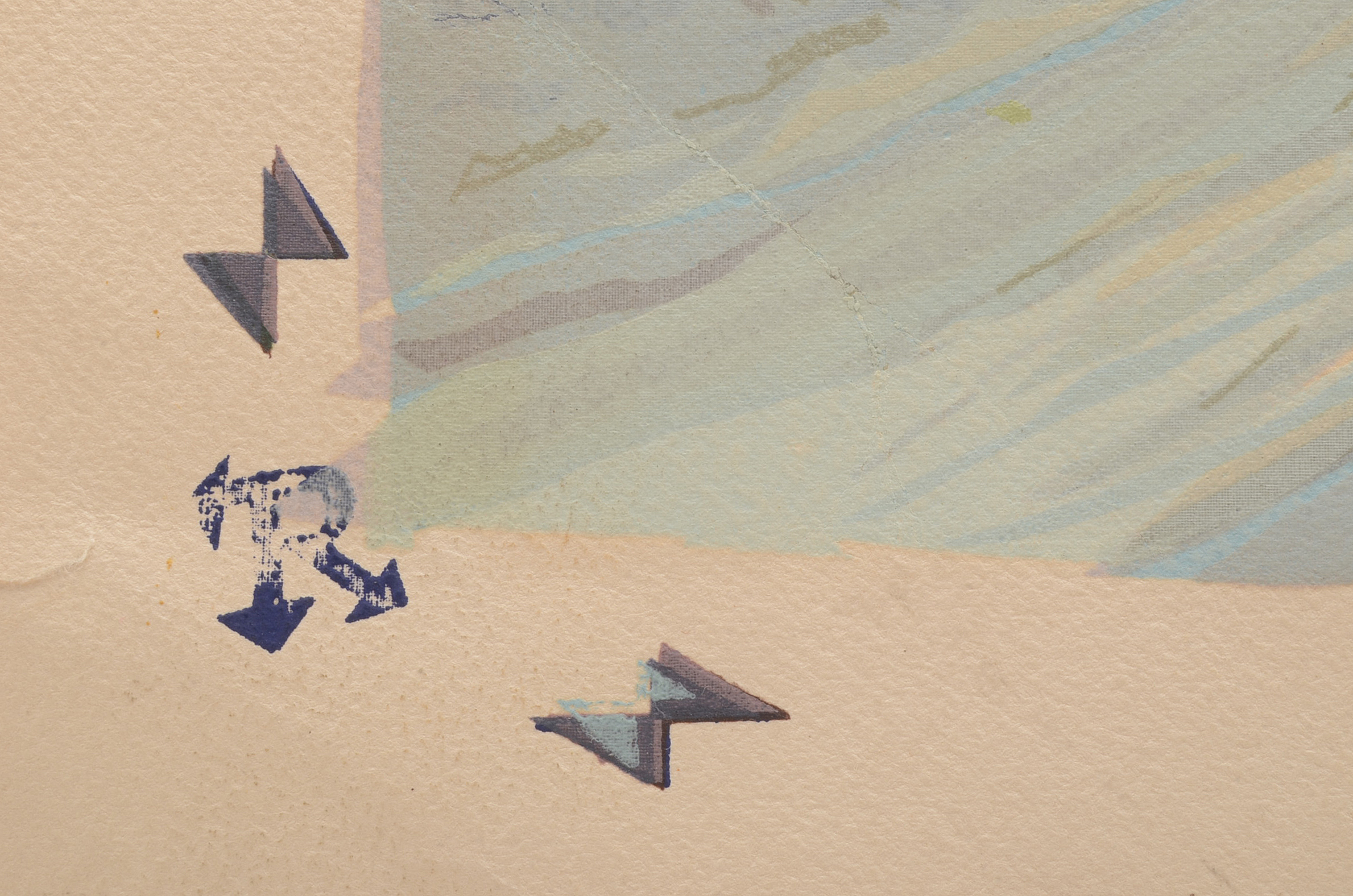 Lee Winslow Court Serigraph of Winter Townscape