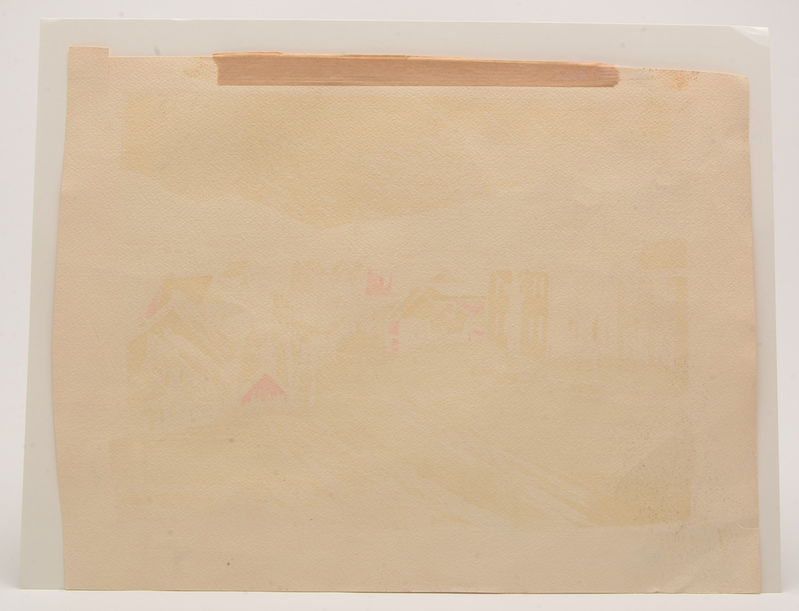 Lee Winslow Court Serigraph of Winter Townscape