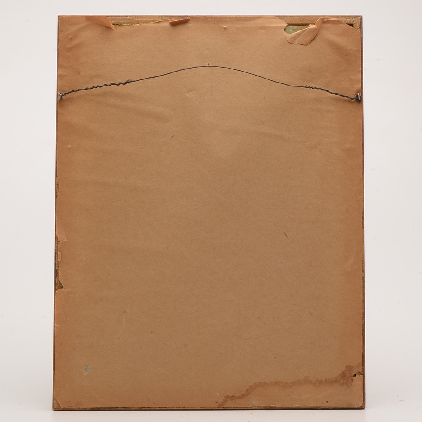 Signed Original Watercolor of Outdoor Courtyard Scene